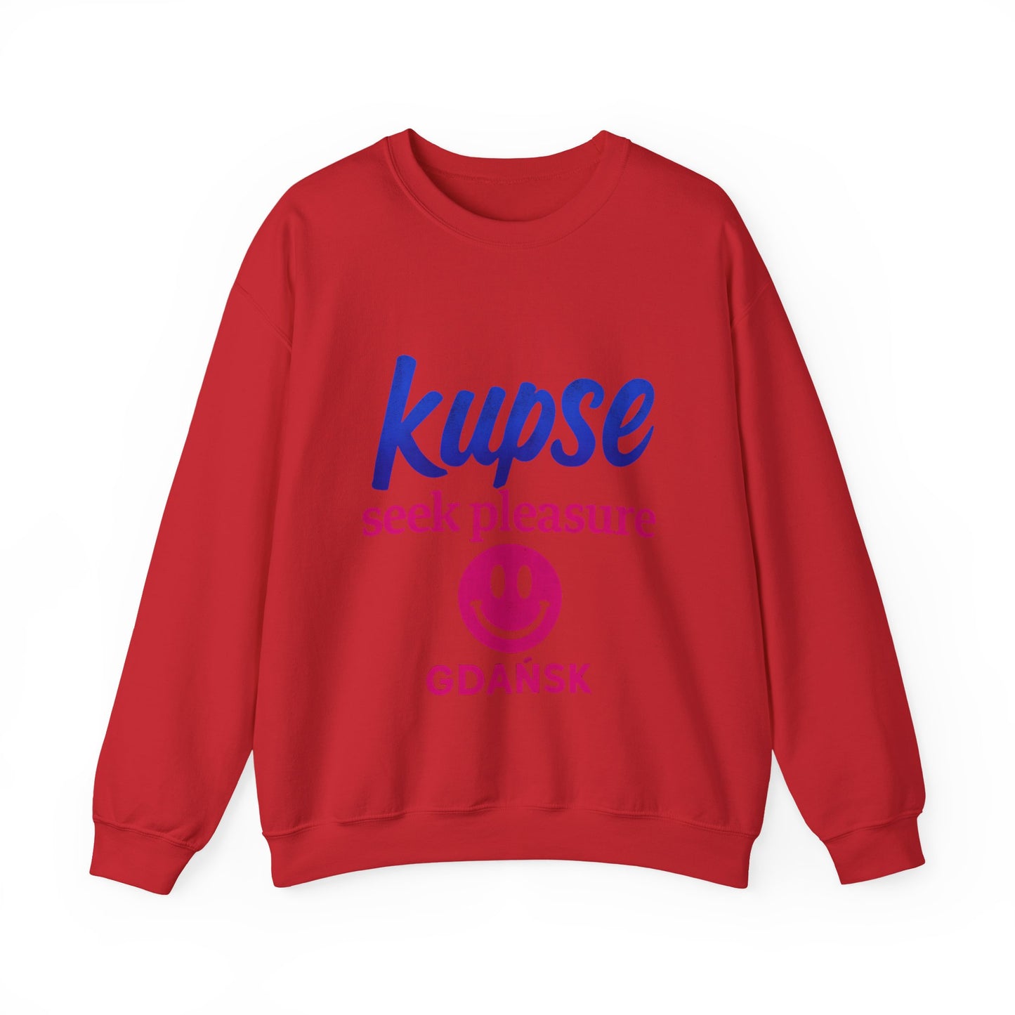 Bluza unisex z grafiką Kup Se Seek Pleasure – klasyczny crewneck i miejski styl
