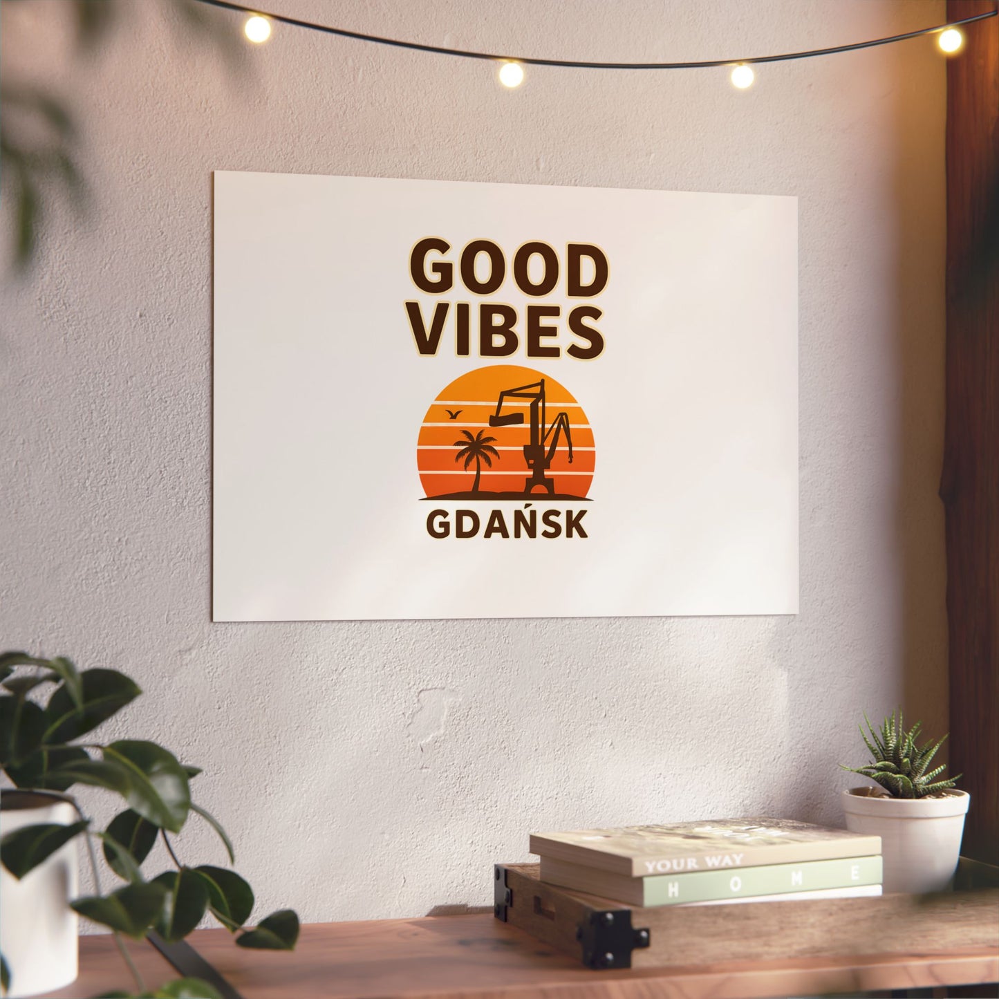Obraz na panelu aluminiowym Good Vibes – trwały wydruk w stylu Kup Se