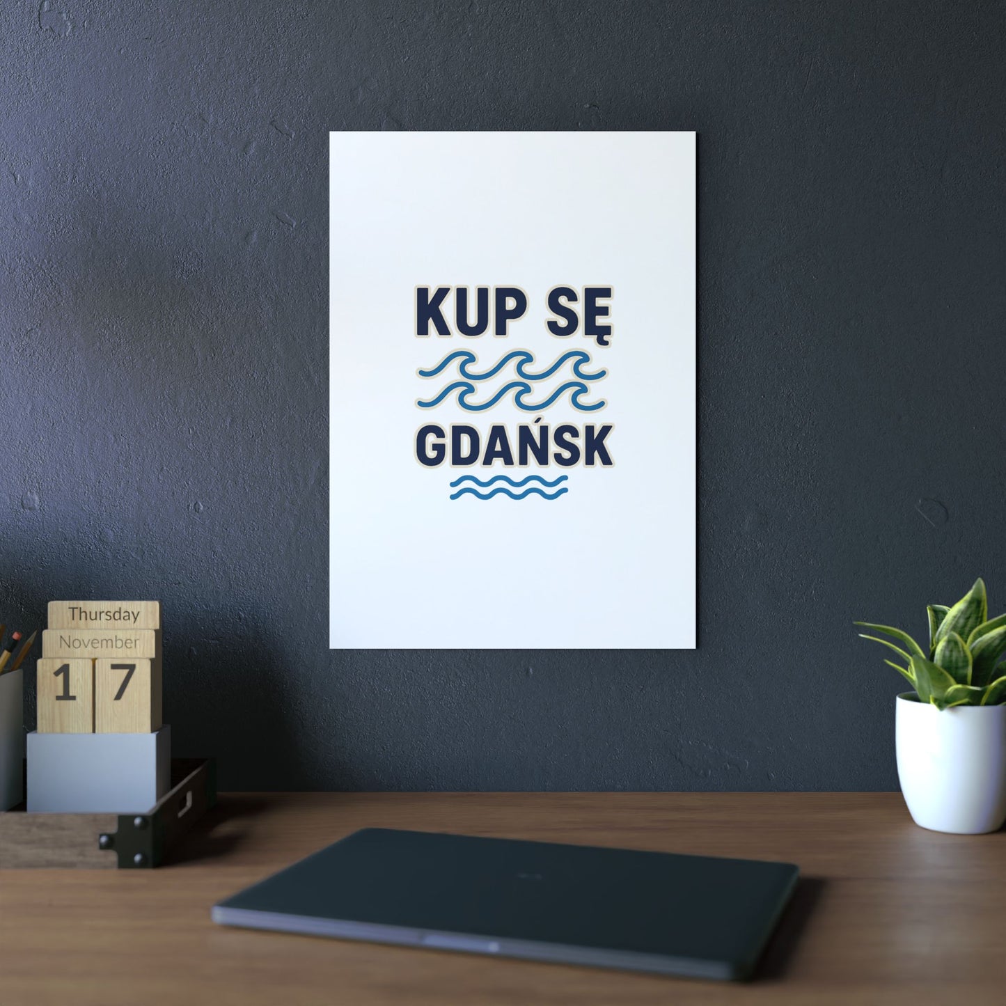 Obraz na panelu aluminiowym Gdańsk Fale – trwały wydruk w stylu Kup Se
