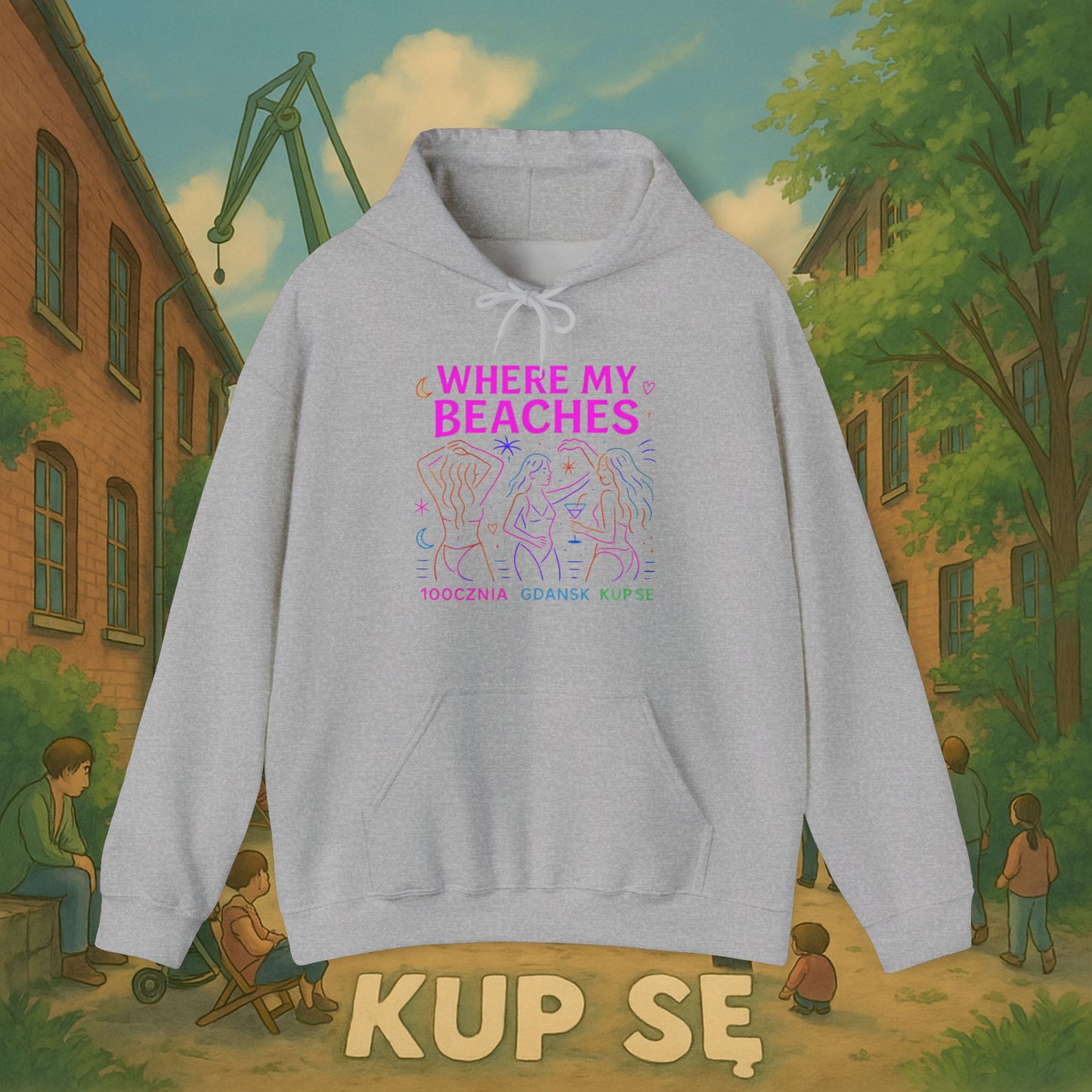 Unisex Heavy Blend Hoodie – Where My Beaches – Kup Se