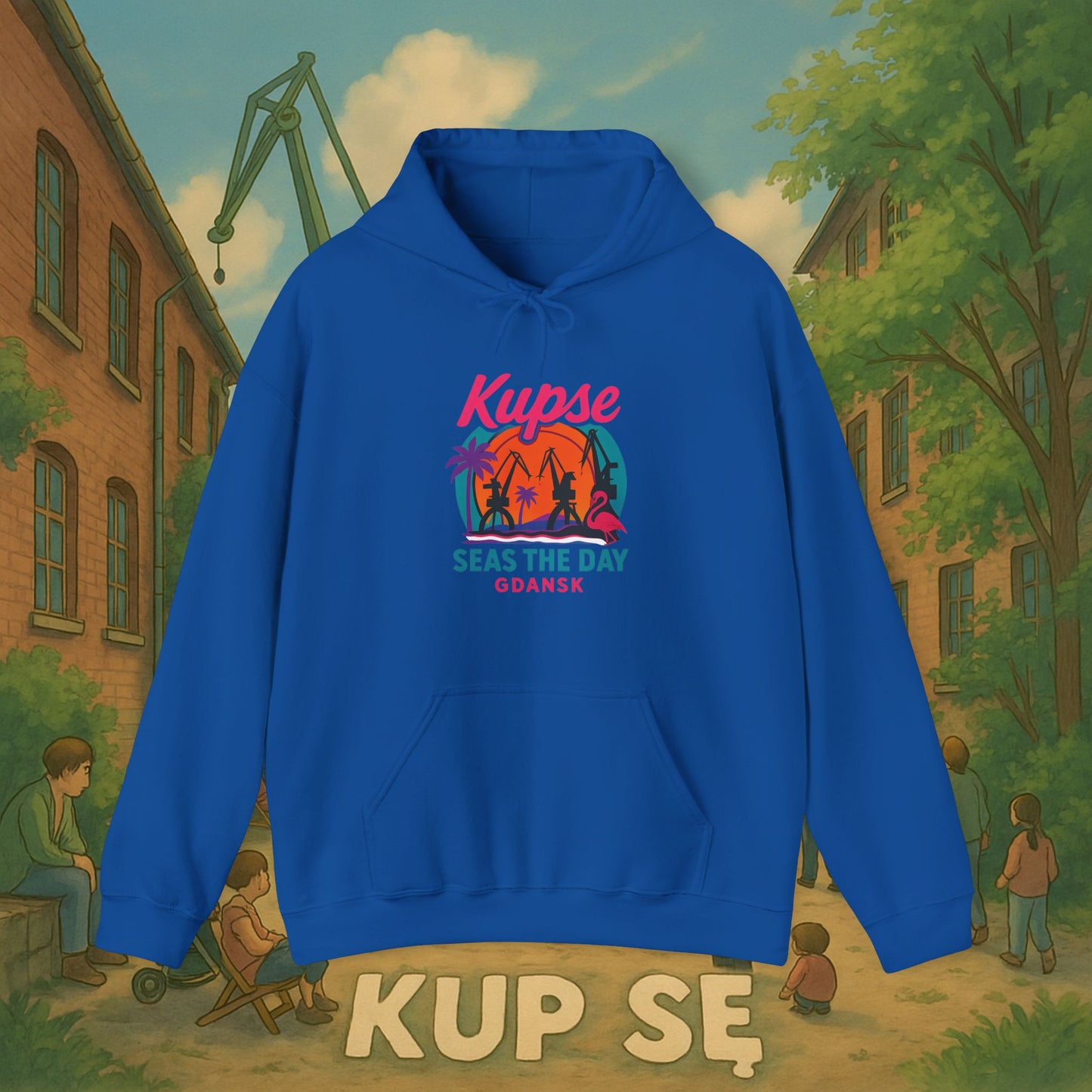 Unisex Heavy Blend Hoodie – Seas The Day – Kup Se