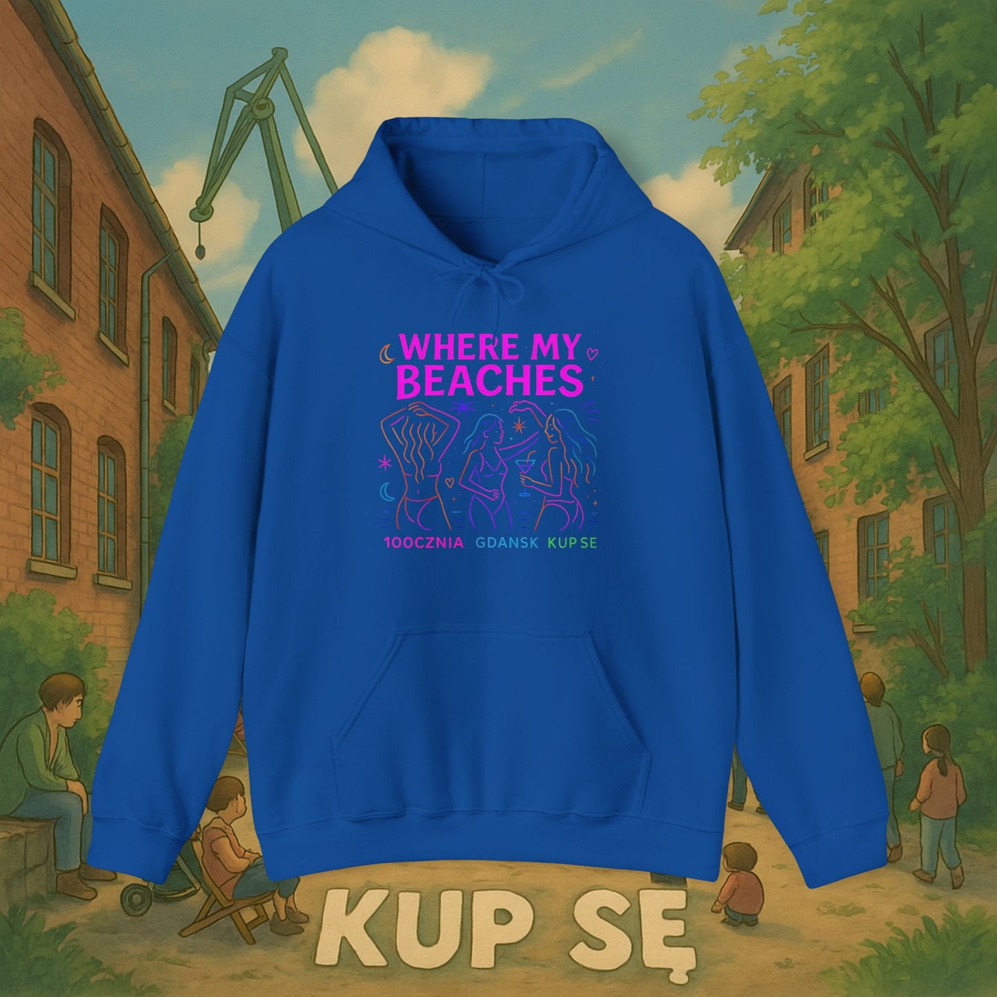 Unisex Heavy Blend Hoodie – Where My Beaches – Kup Se