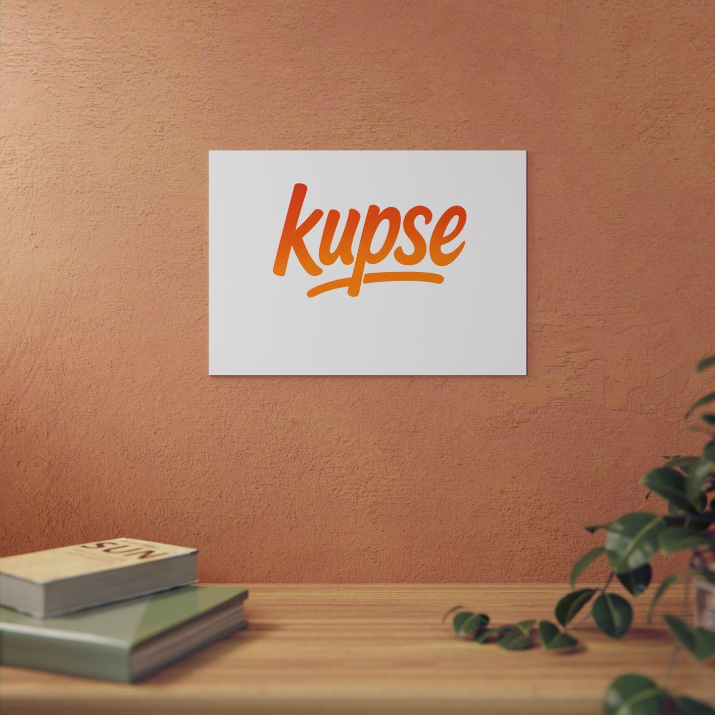 Obraz na panelu aluminiowym Kupse Logo Orange – trwały wydruk w stylu Kup Se