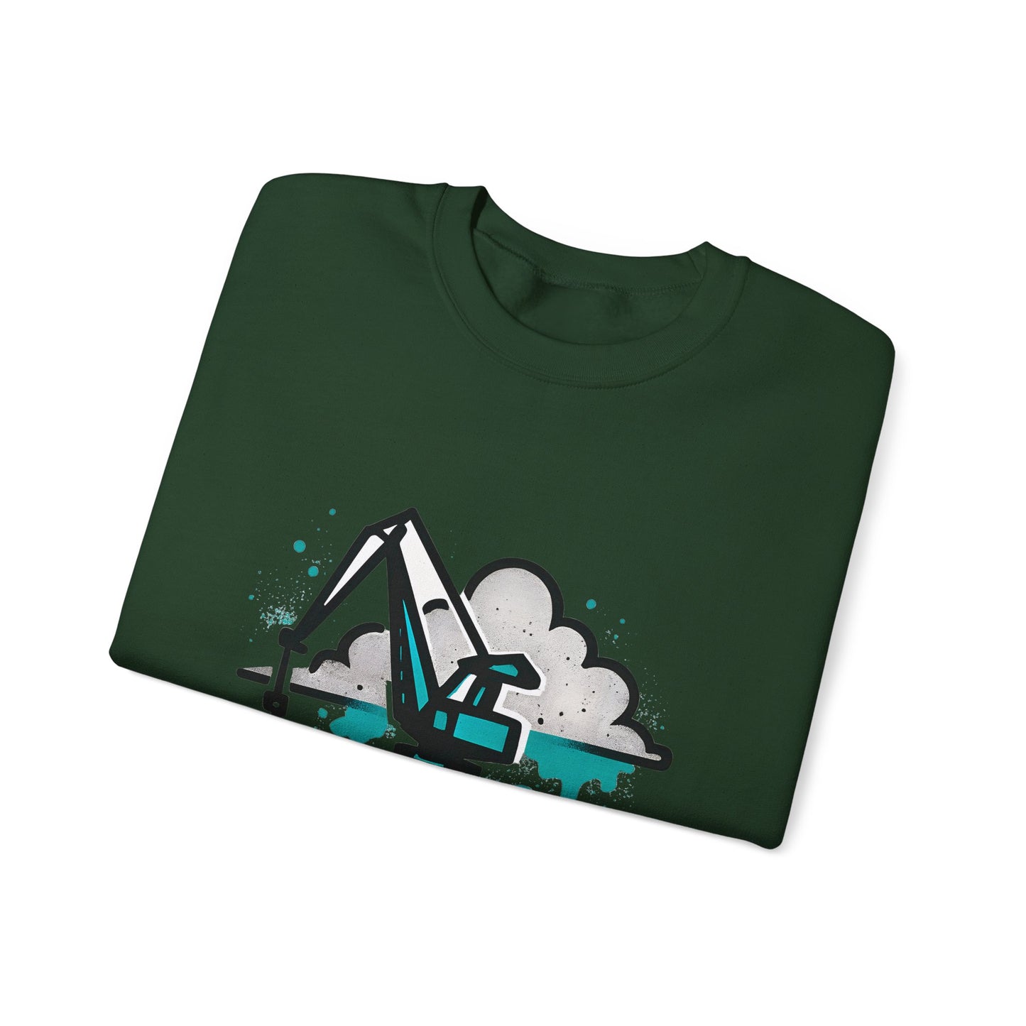 Bluza unisex z grafiką Kup Se Dźwig– klasyczny crewneck i miejski styl