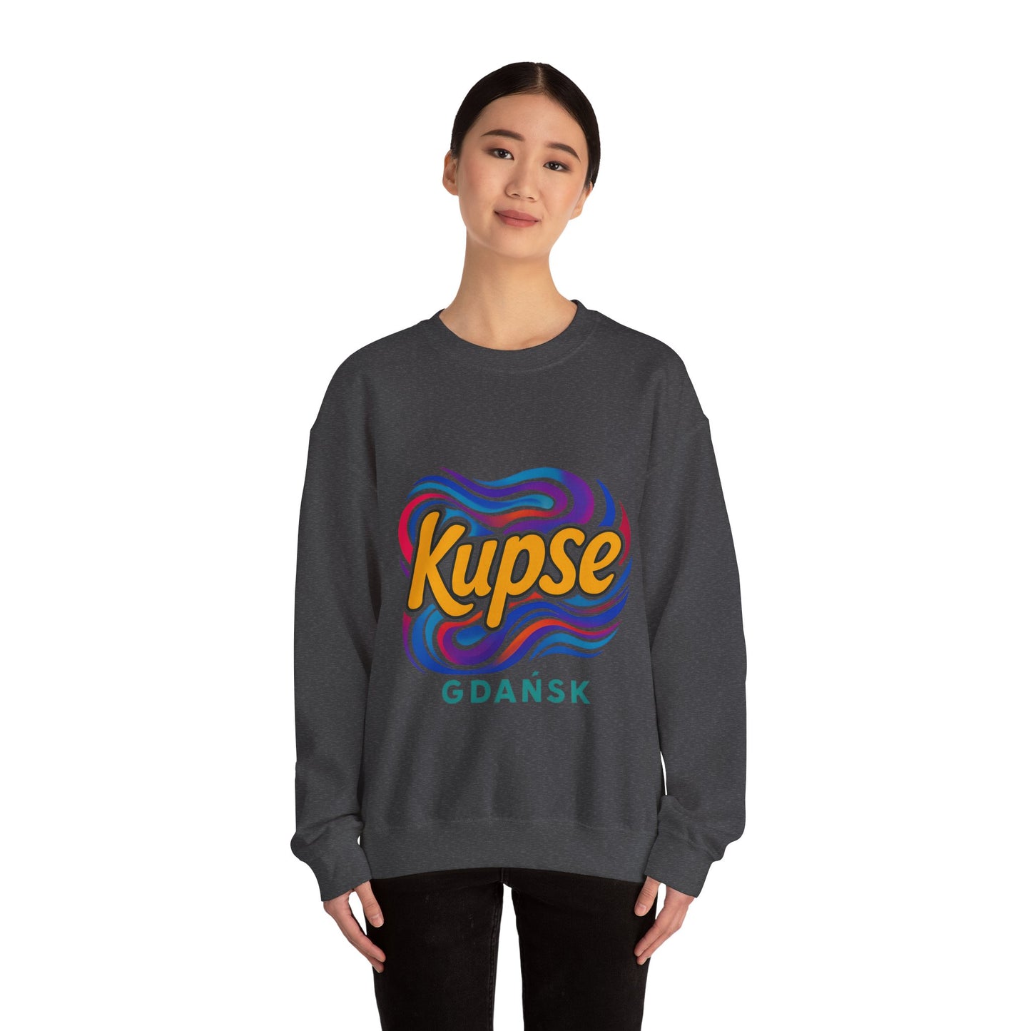 Bluza unisex z grafiką Kup Se Acid2 – klasyczny crewneck i miejski styl