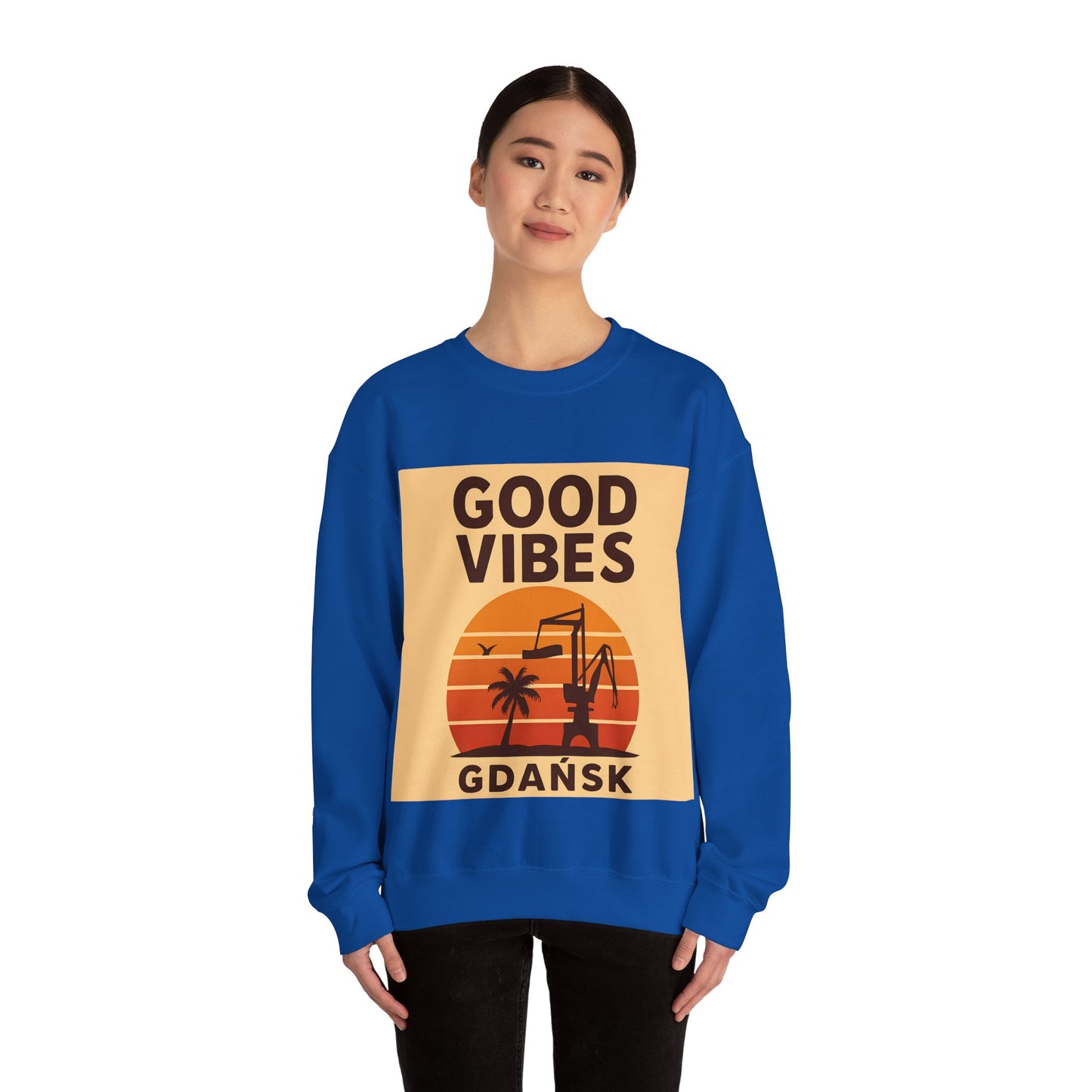 Bluza unisex z grafiką Kup Se Good Vibes Desert – klasyczny crewneck i miejski styl