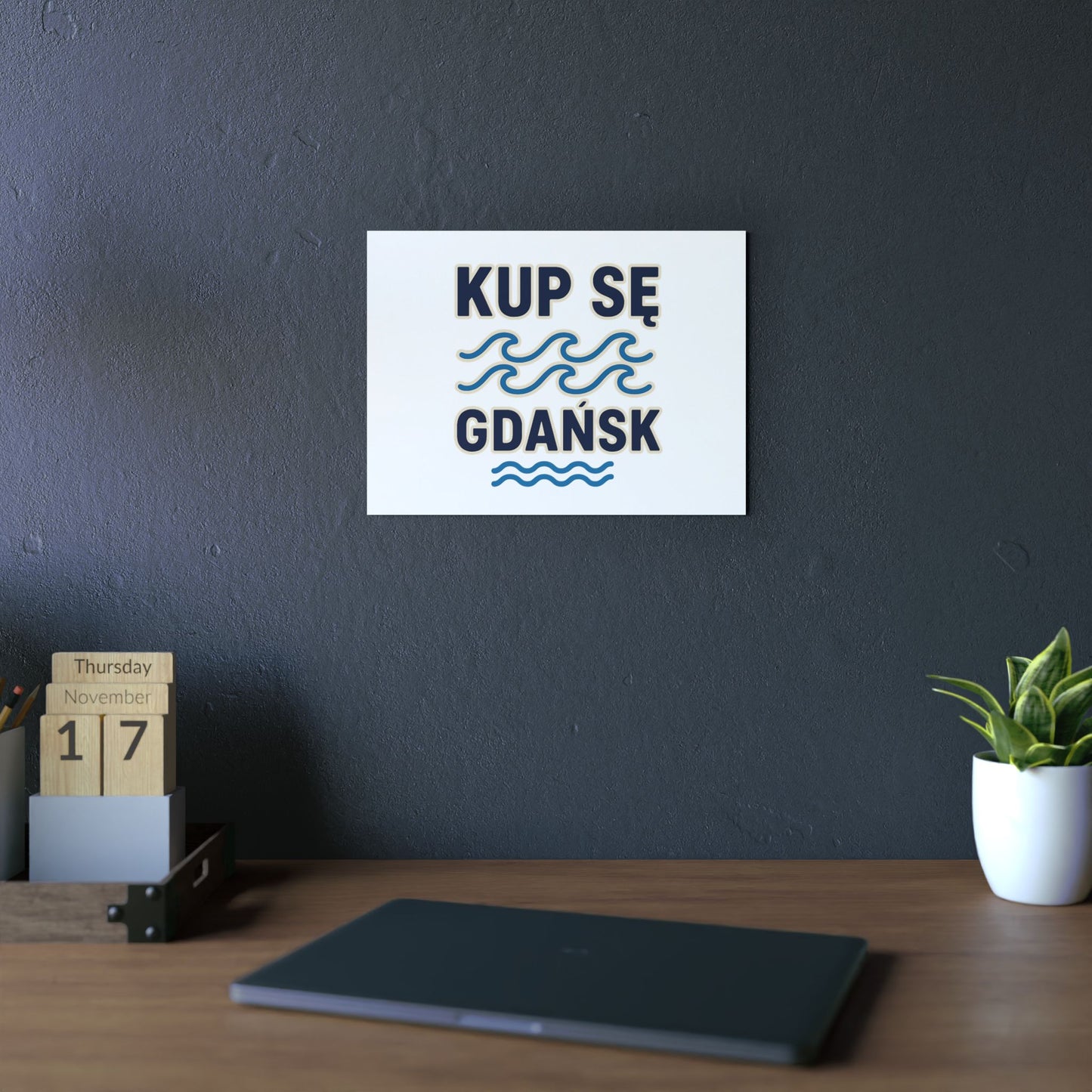Obraz na panelu aluminiowym Gdańsk Fale – trwały wydruk w stylu Kup Se