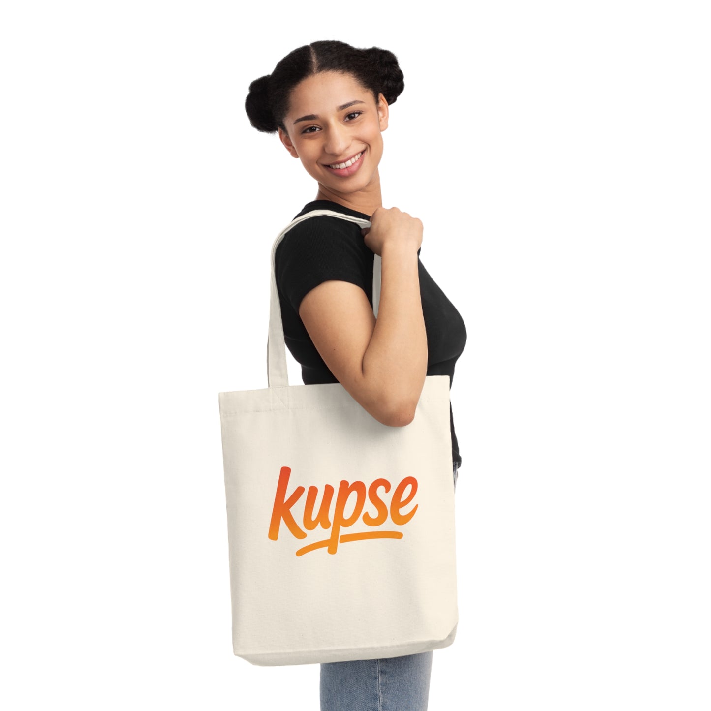 Tkana Torba na Ramię Kup Se Logo Orange – Styl i Ekologia w Jednym