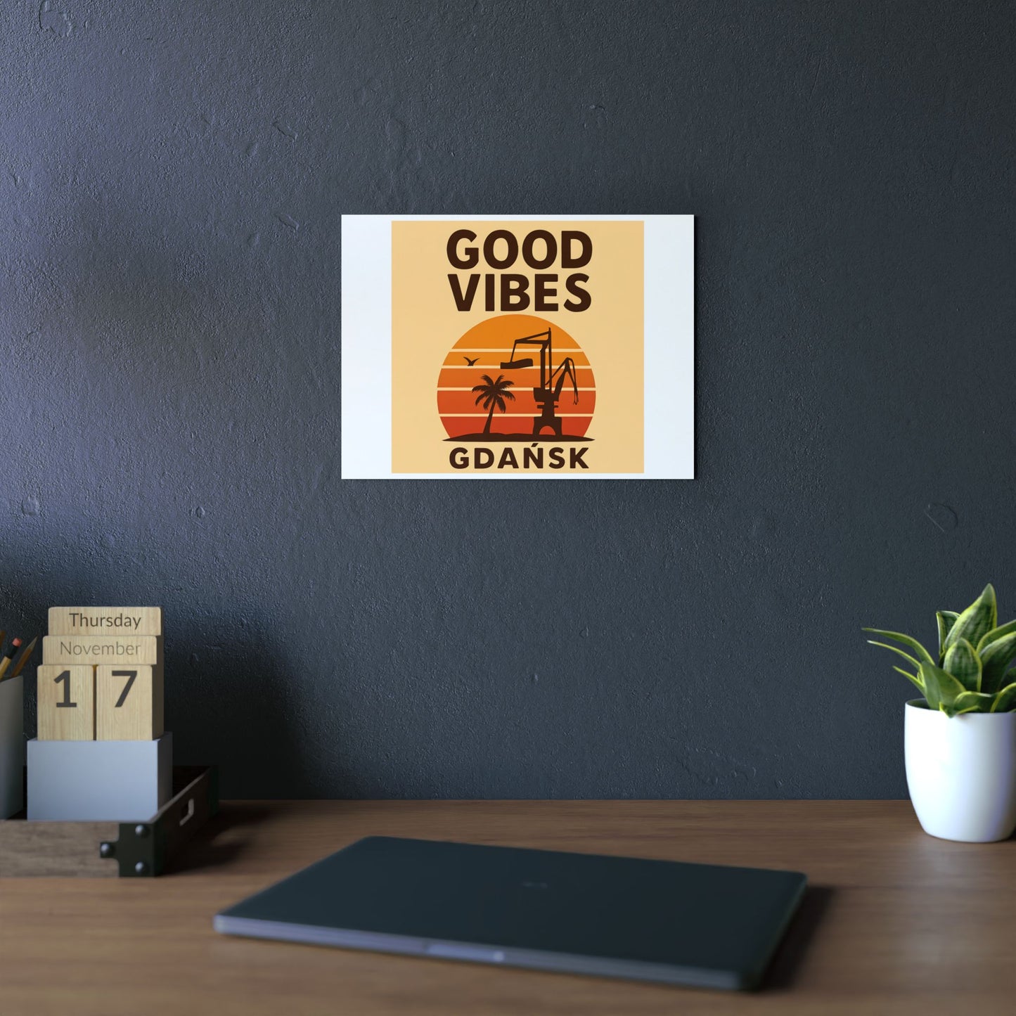 Obraz na panelu aluminiowym Good Vibes Desert – trwały wydruk w stylu Kup Se