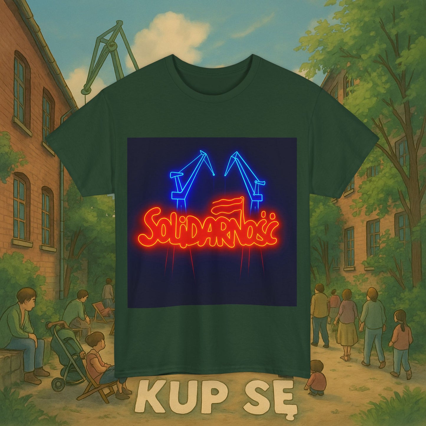 KupSe Solidarność Style t-shirt - Unisex Heavy Cotton Tee