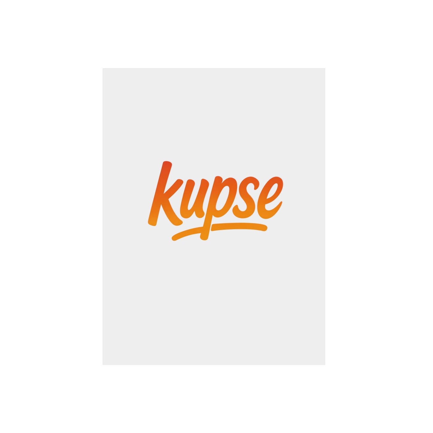 Obraz na panelu aluminiowym Kupse Logo Orange – trwały wydruk w stylu Kup Se