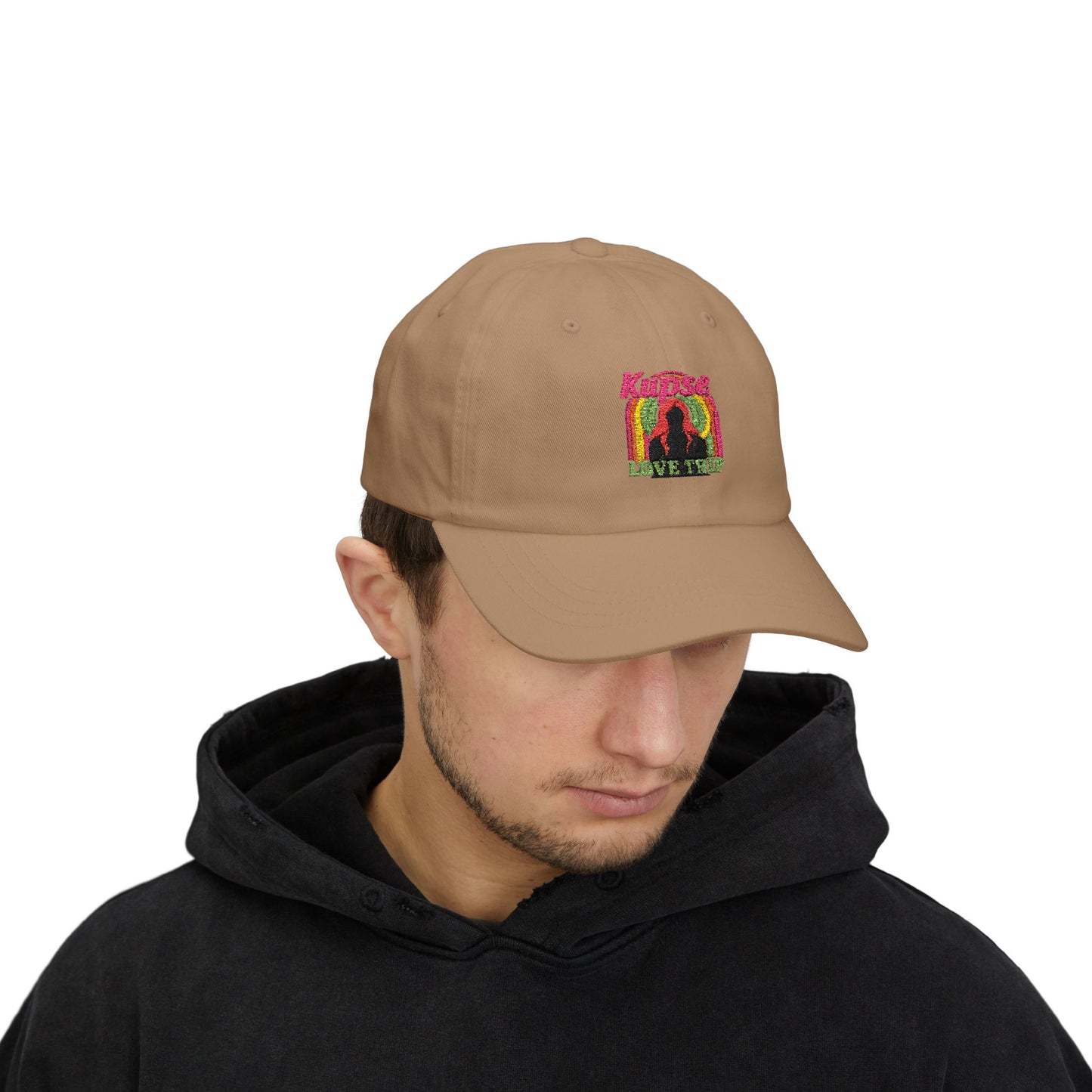 Czapka z daszkiem z grafiką Kup Se Love Trip – modny Dad Cap z charakterem