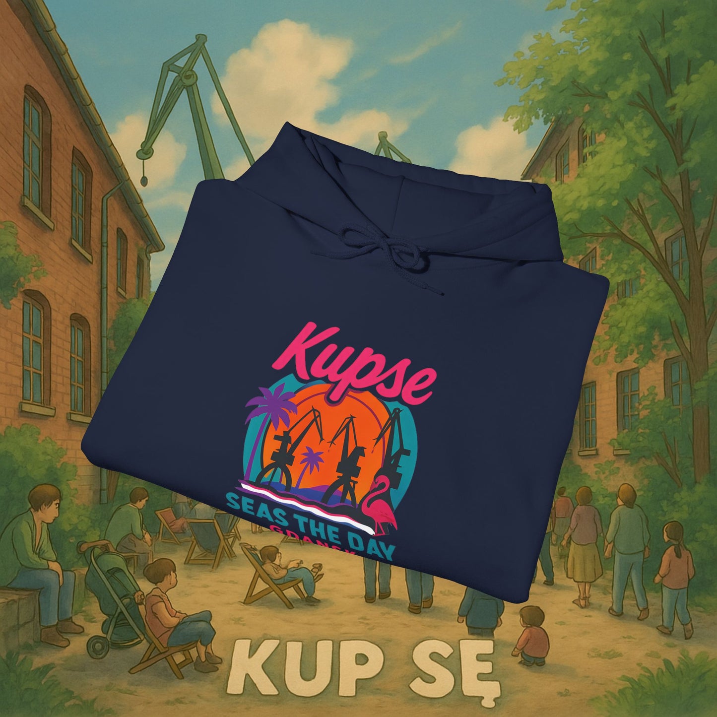 Unisex Heavy Blend Hoodie – Seas The Day – Kup Se