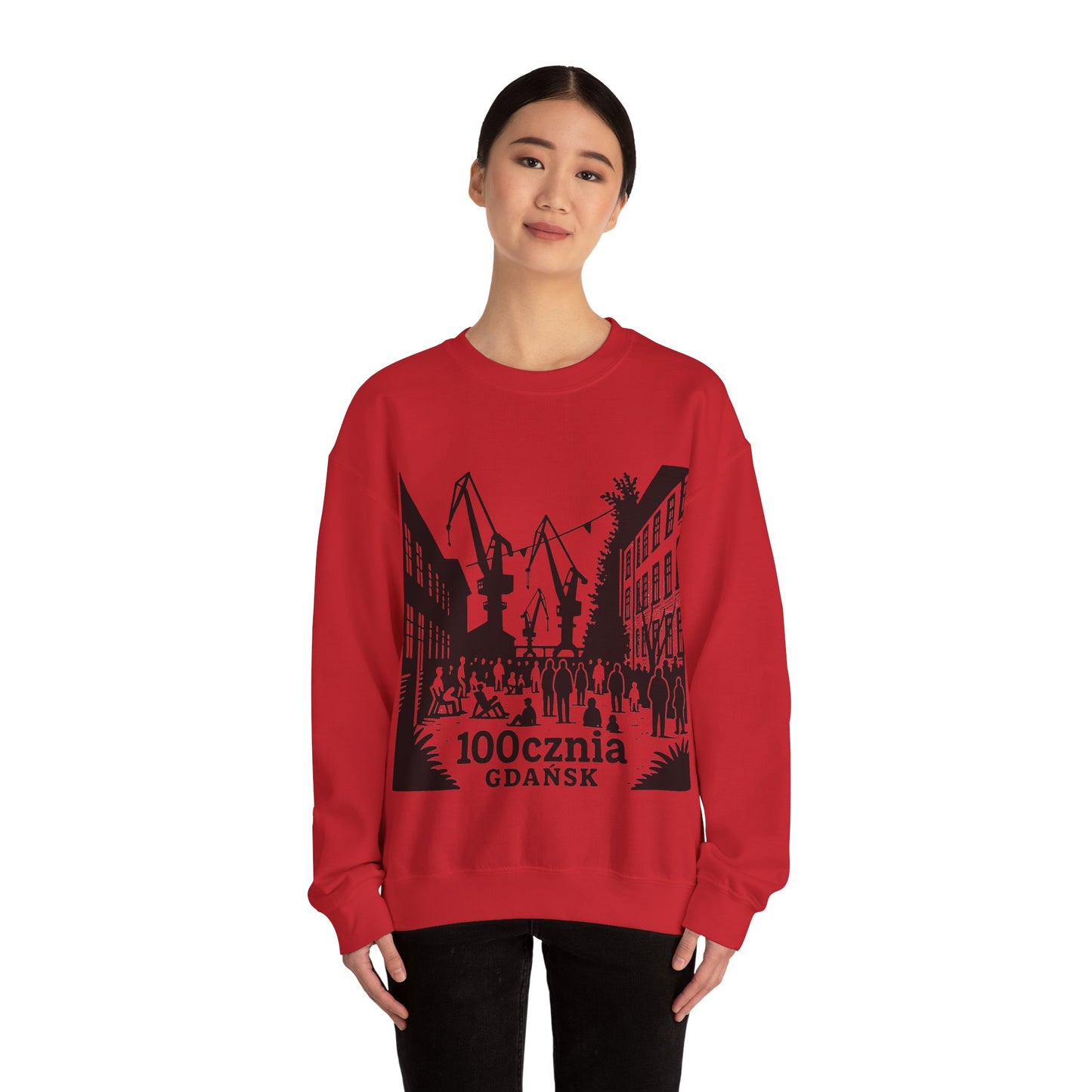Bluza unisex z grafiką Kup Se 100cznia – klasyczny crewneck i miejski styl