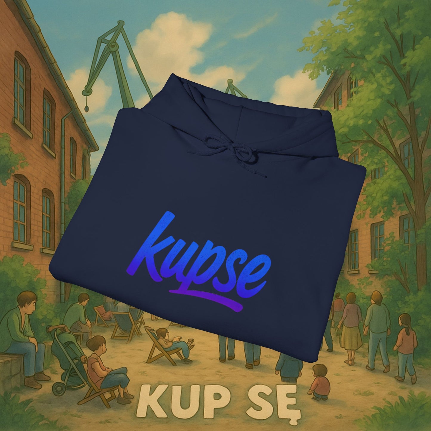 Unisex Heavy Blend Hoodie – Logo Blue – Kup Se