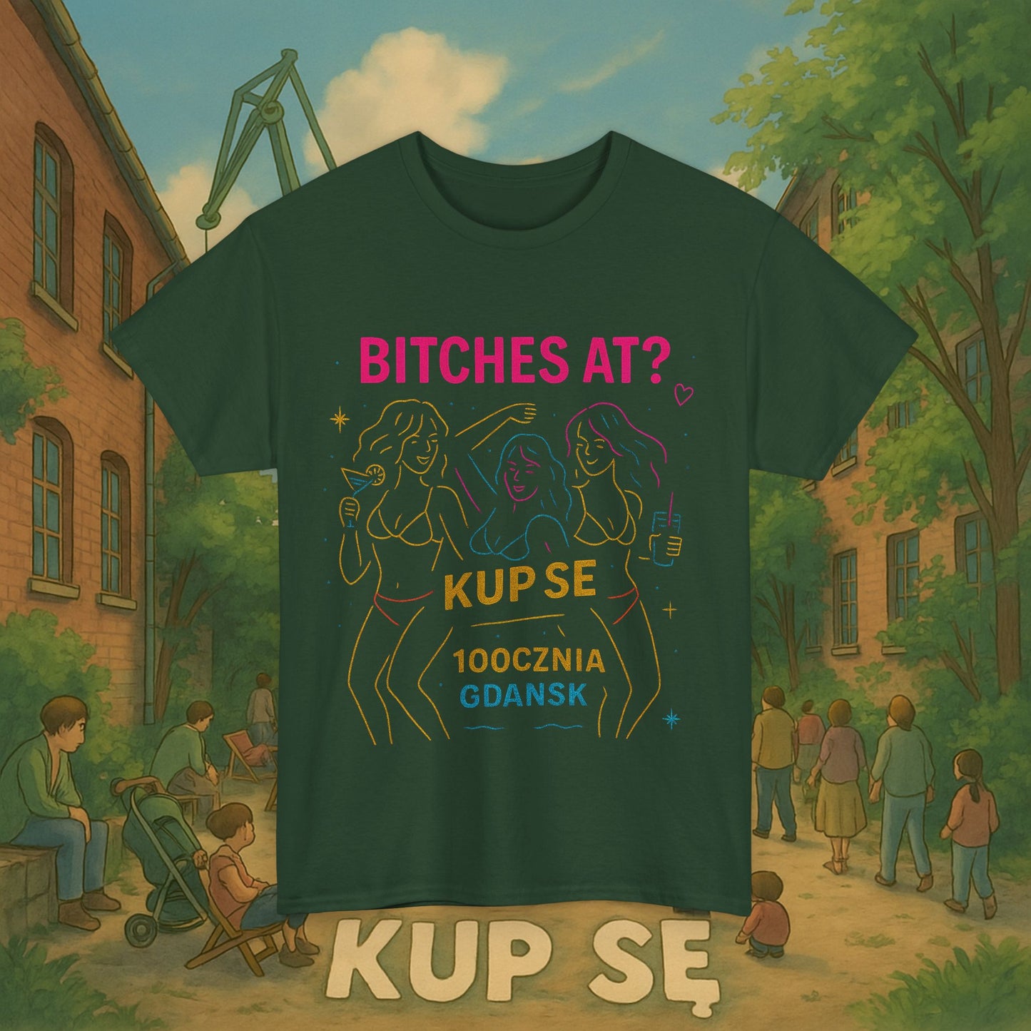 KupSe Bitches at? Style t-shirt - Unisex Heavy Cotton Tee