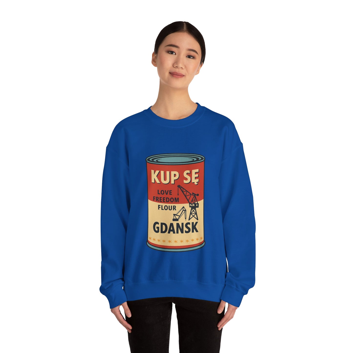 Bluza unisex z grafiką Kup Se Campbell– klasyczny crewneck i miejski styl