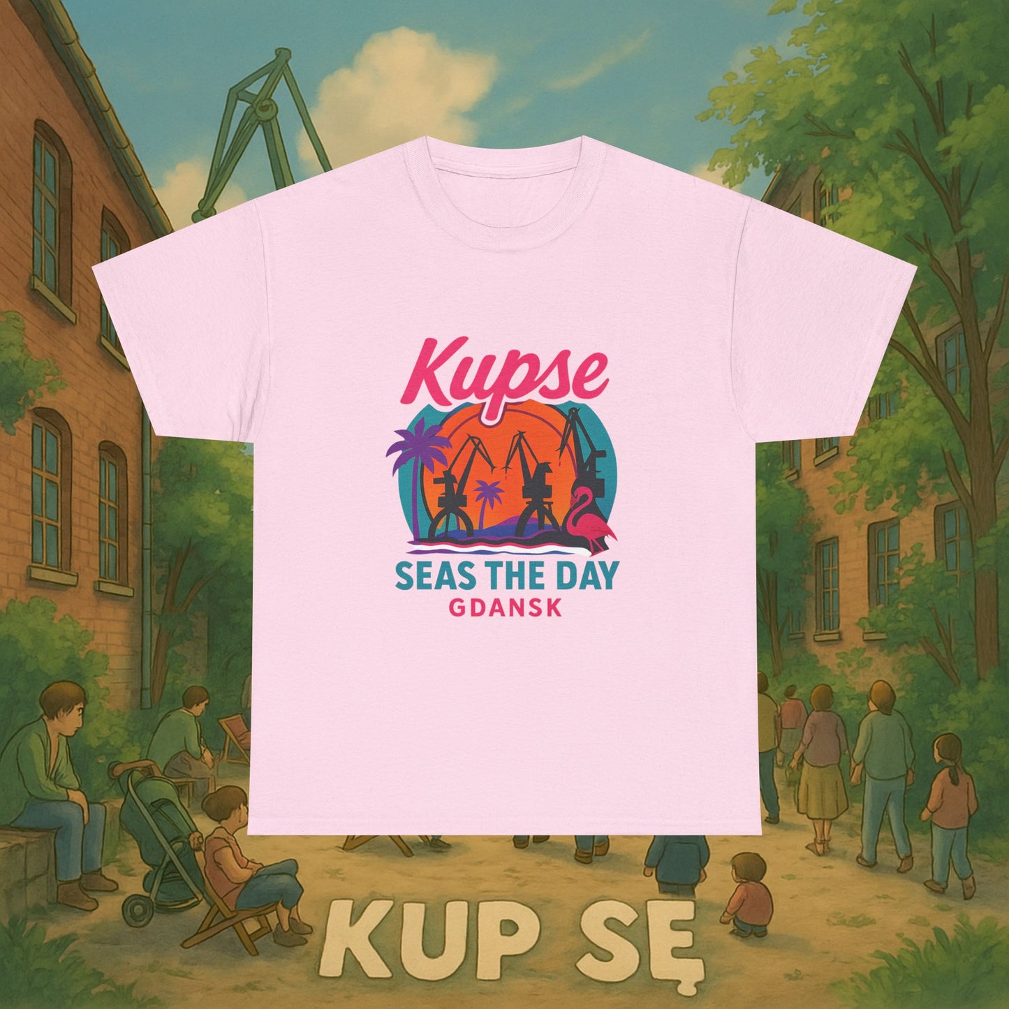 KupSe Seas The Day Style t-shirt - Unisex Heavy Cotton Tee