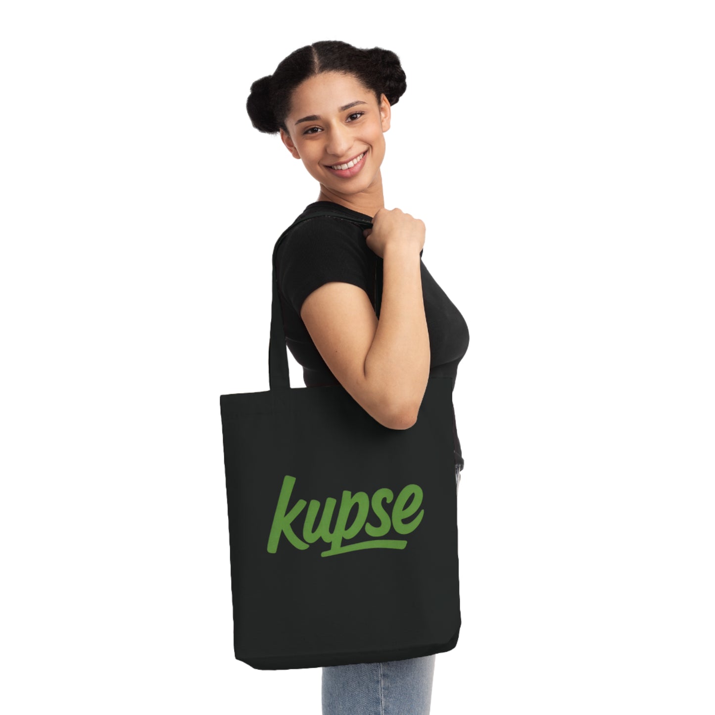 Tkana Torba na Ramię Kup Se Logo Green – Styl i Ekologia w Jednym