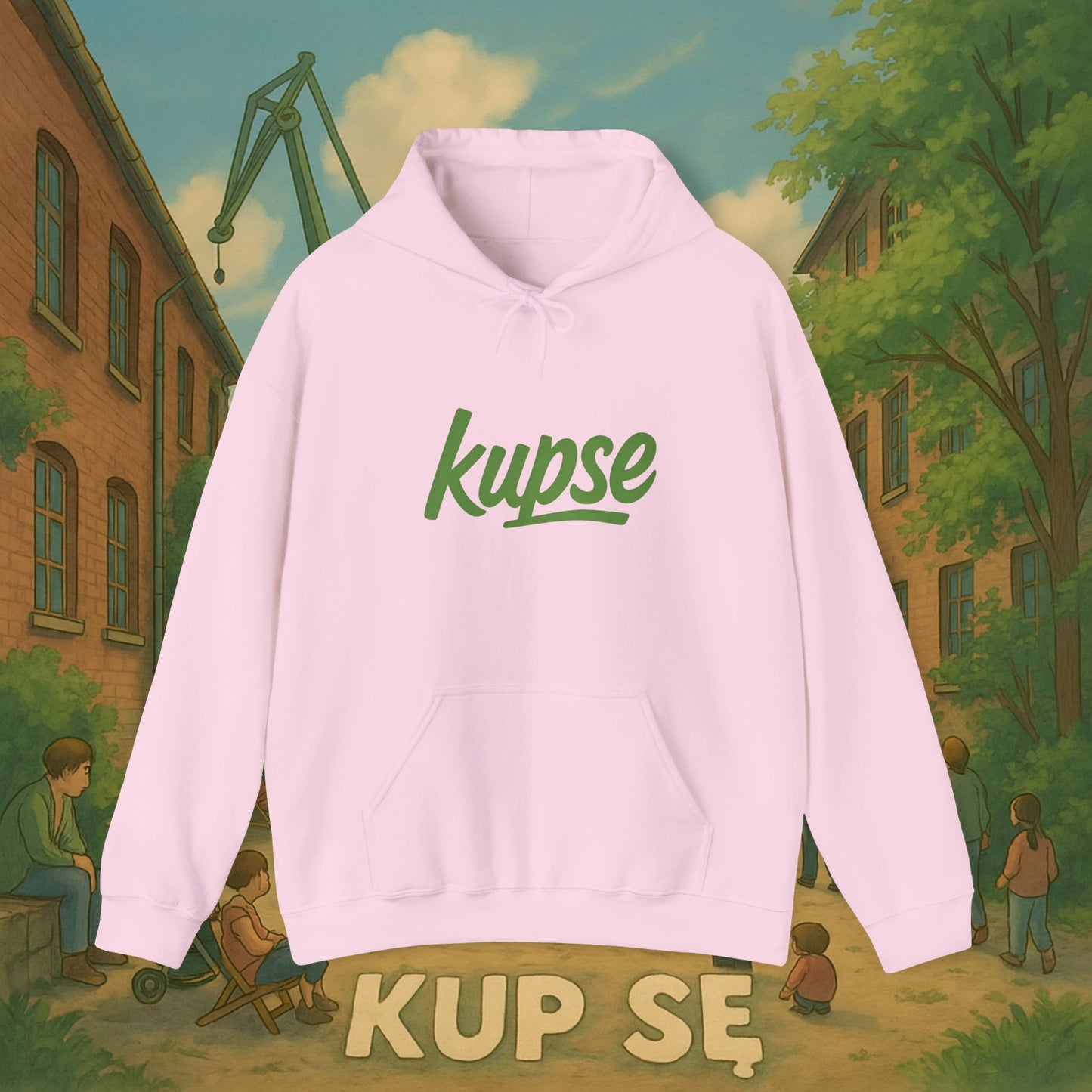 Unisex Heavy Blend Hoodie – Logo Green – Kup Se
