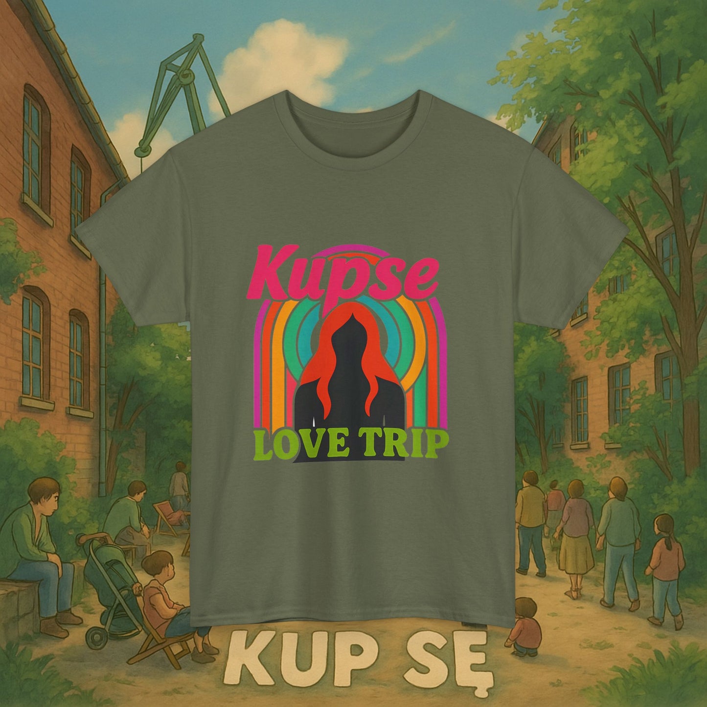 KupSe Love Trip Style t-shirt - Unisex Heavy Cotton Tee