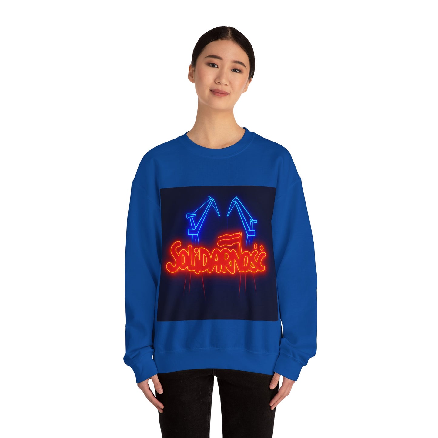 Bluza unisex z grafiką Kup Se Solidarność – klasyczny crewneck i miejski styl