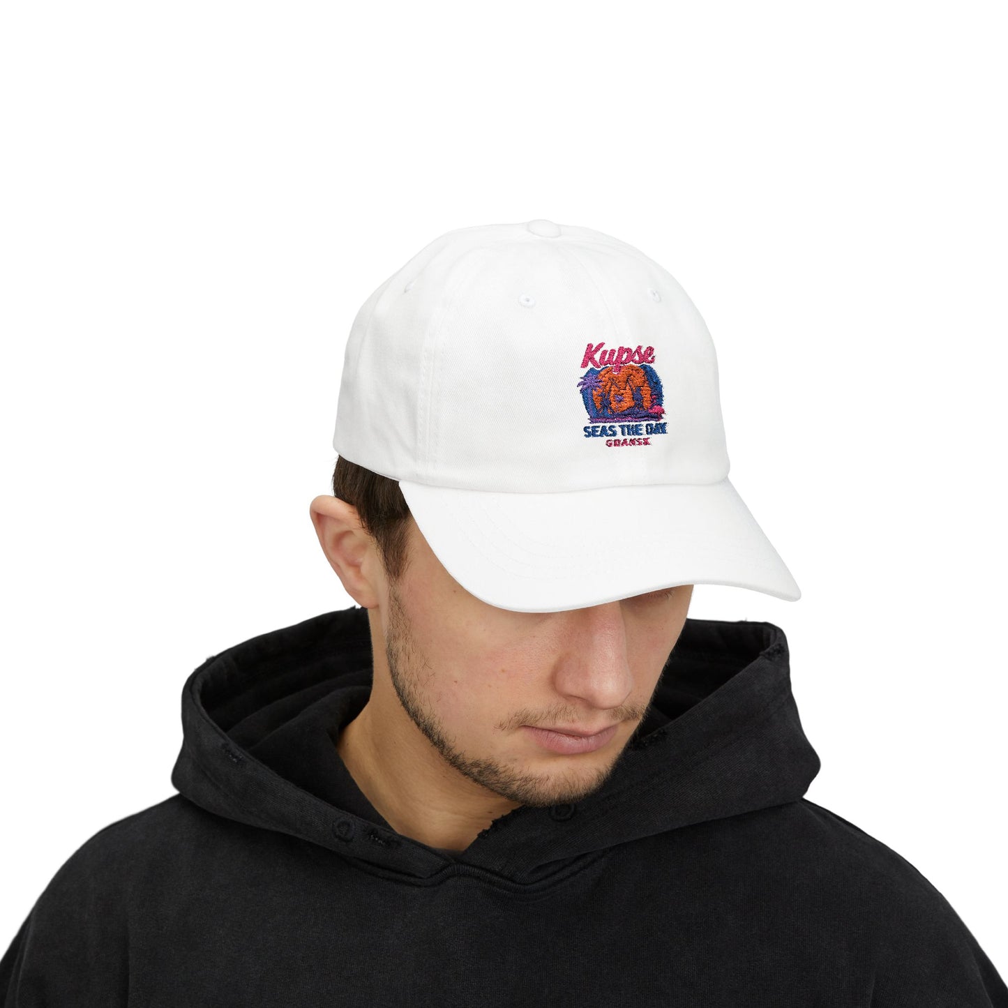 Czapka z daszkiem z grafiką Kup Se Seas The Day – modny Dad Cap z charakterem
