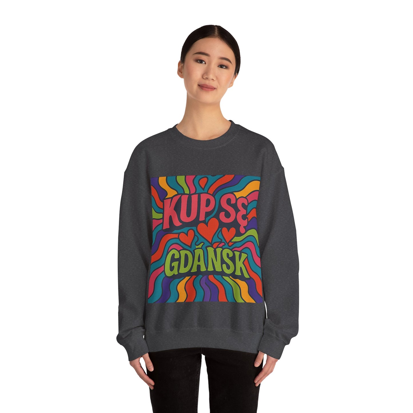 Bluza unisex z grafiką Kup Se Acid – klasyczny crewneck i miejski styl