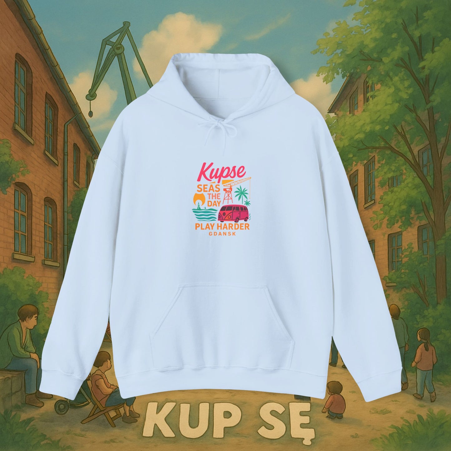 Unisex Heavy Blend Hoodie – Play Harder – Kup Se