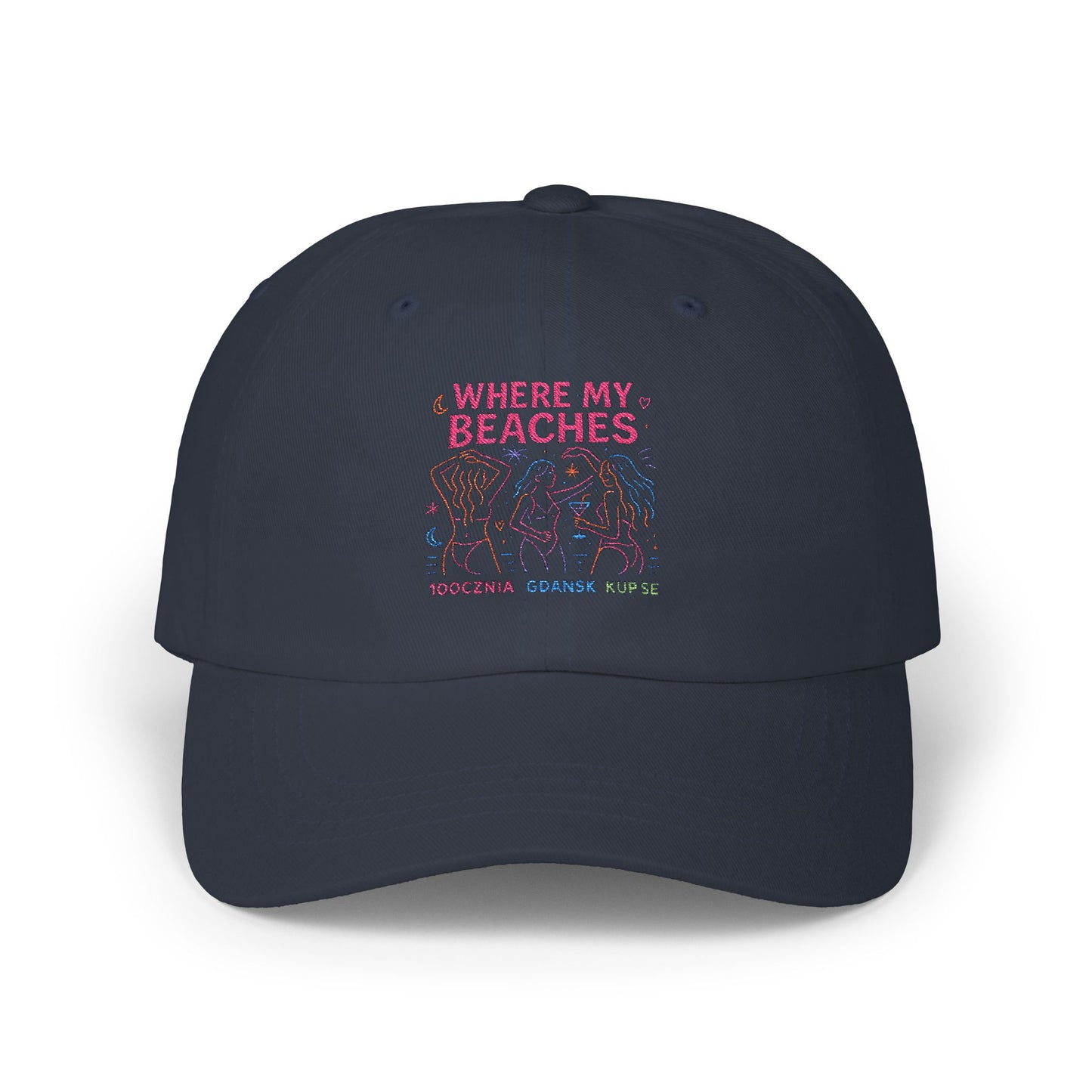 Czapka z daszkiem z grafiką Kup Se Where My Beaches – modny Dad Cap z charakterem