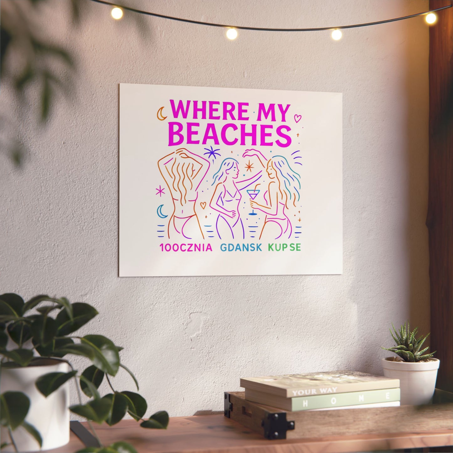 Obraz na panelu aluminiowym Where My Beaches – trwały wydruk w stylu Kup Se