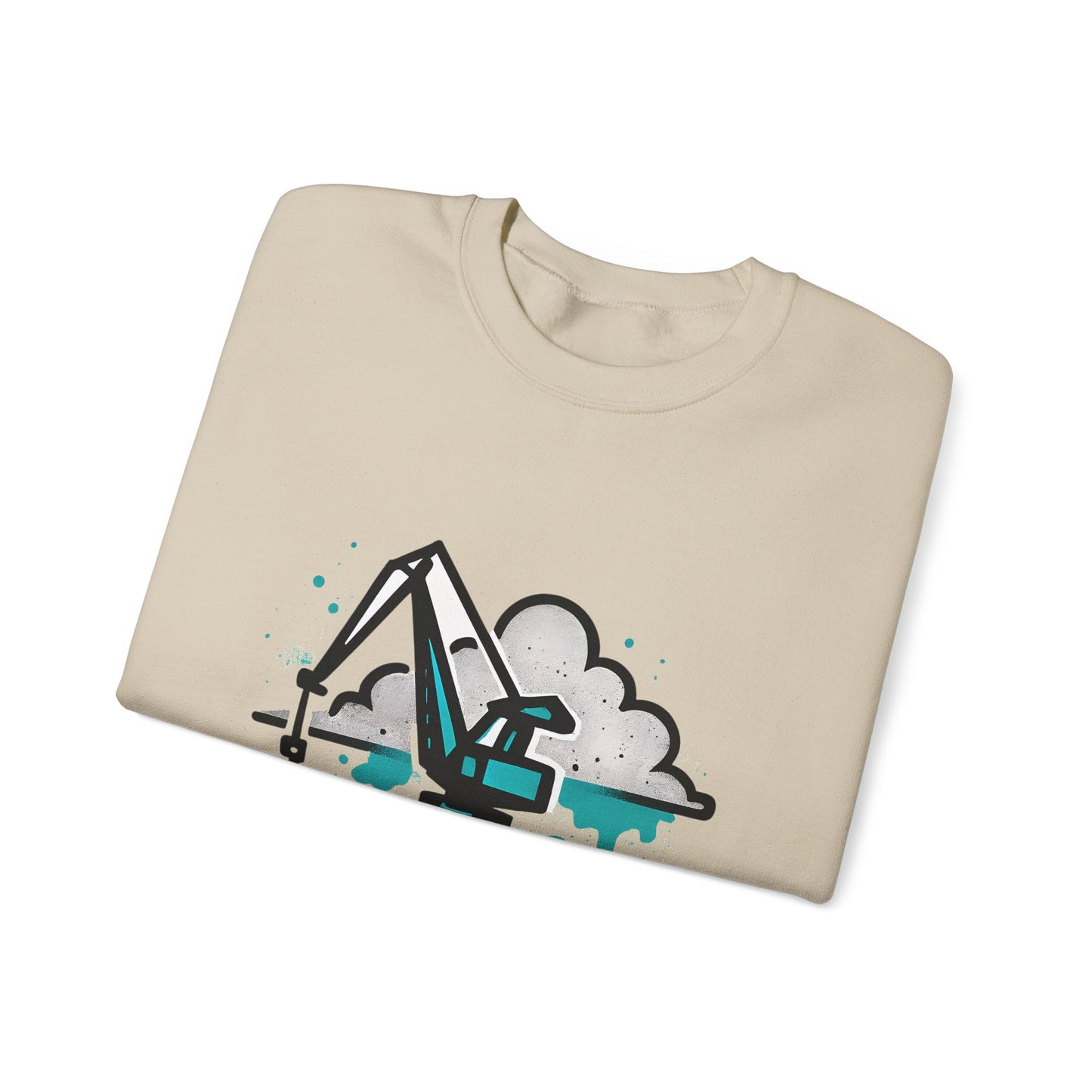 Bluza unisex z grafiką Kup Se Dźwig– klasyczny crewneck i miejski styl