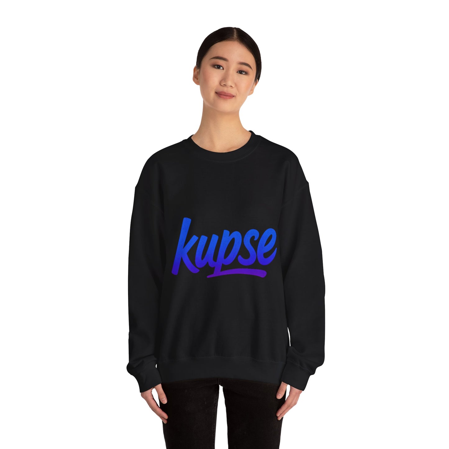Bluza unisex z grafiką Kup Se Logo Blue – klasyczny crewneck i miejski styl