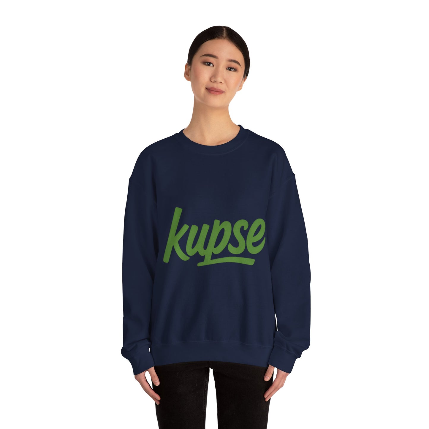 Bluza unisex z grafiką Kup Se Logo Green – klasyczny crewneck i miejski styl