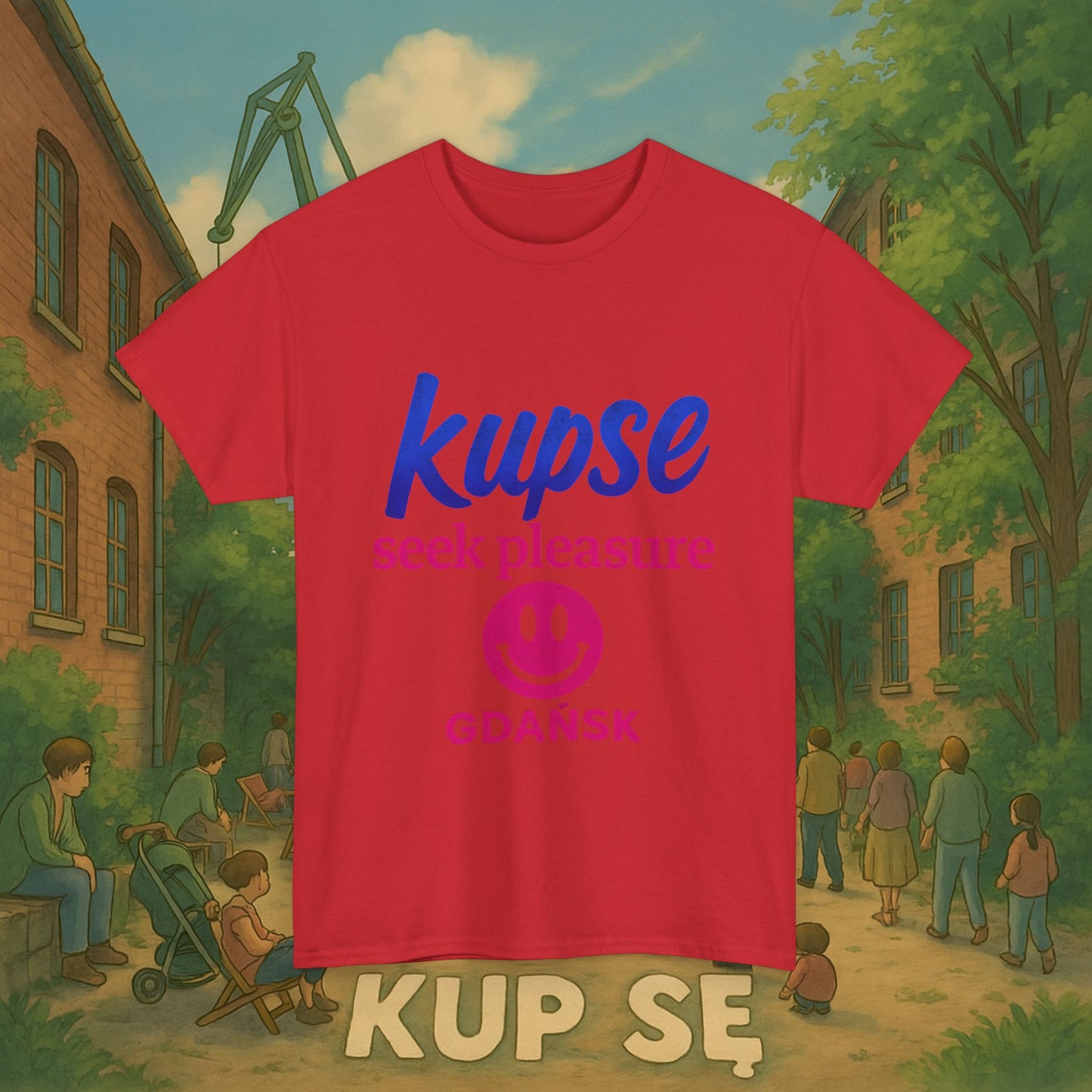 KupSe seek pleasure Style t-shirt - Unisex Heavy Cotton Tee