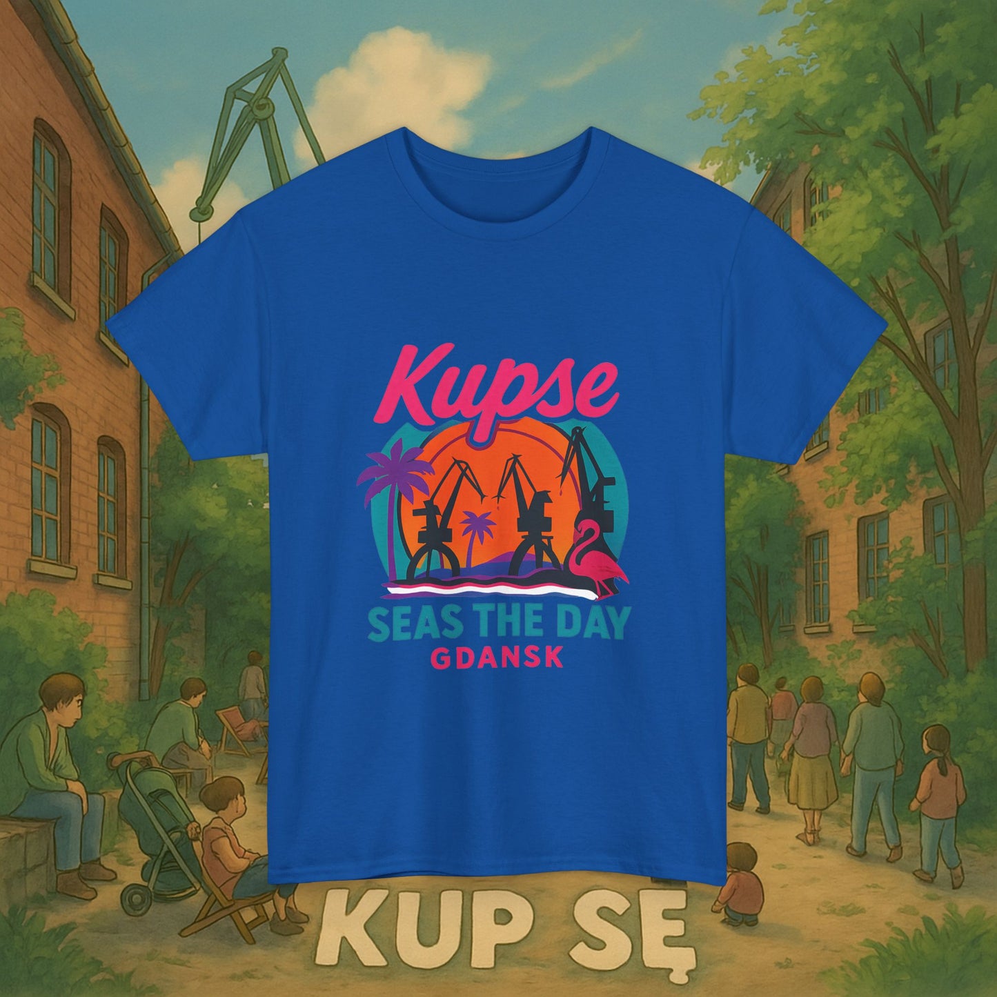 KupSe Seas The Day Style t-shirt - Unisex Heavy Cotton Tee