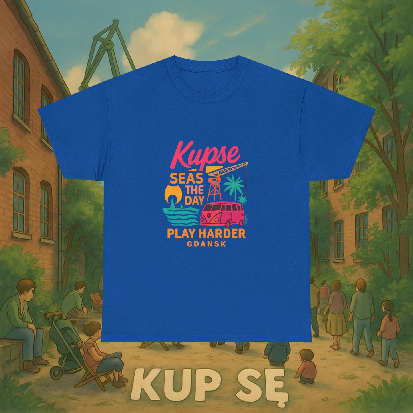 KupSe Play Harder Style t-shirt - Unisex Heavy Cotton Tee