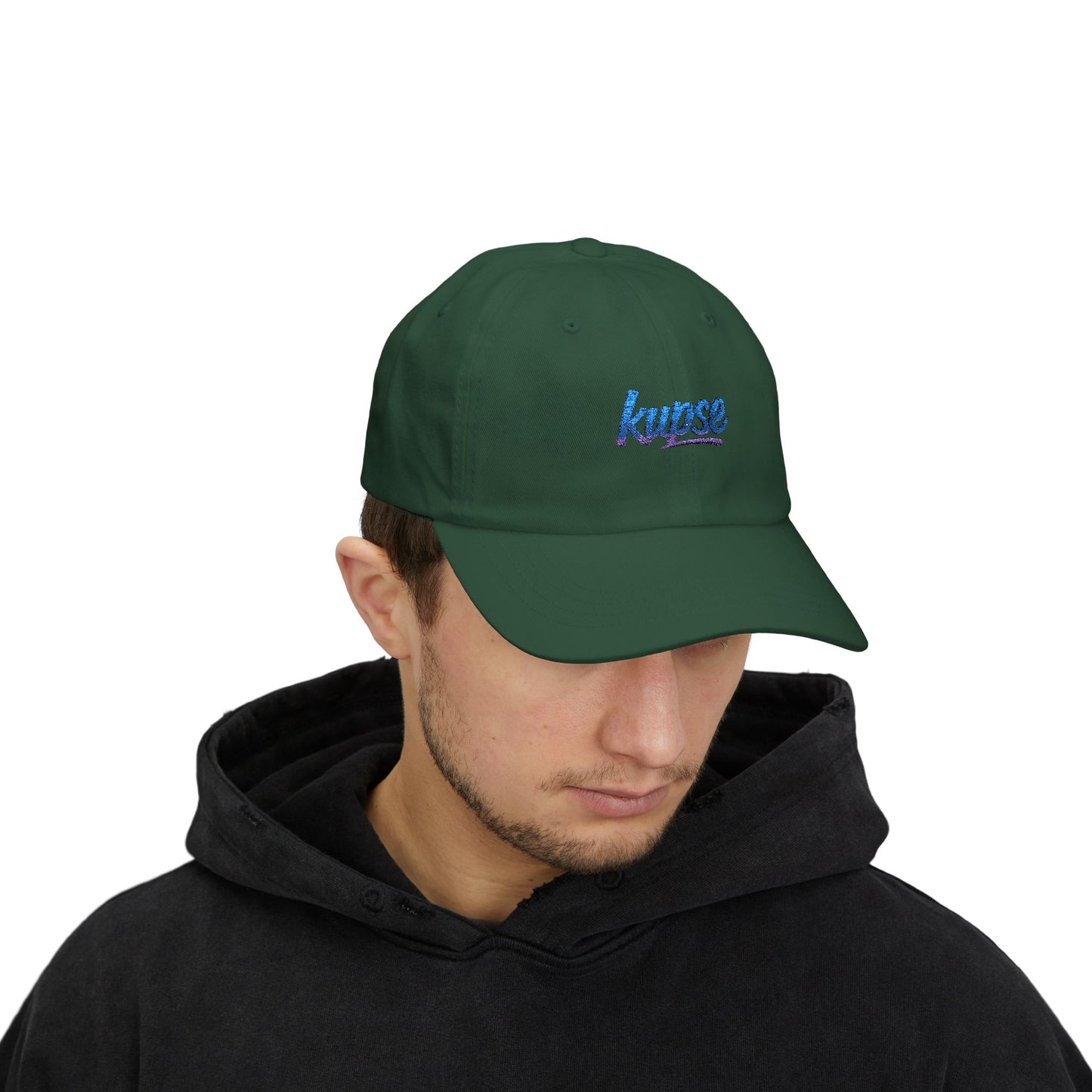 Czapka z daszkiem z grafiką Kup Se Logo Blue – modny Dad Cap z charakterem