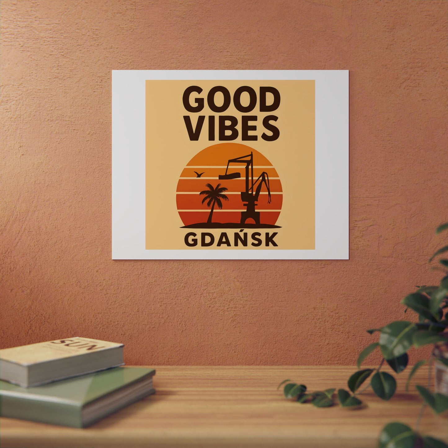 Obraz na panelu aluminiowym Good Vibes Desert – trwały wydruk w stylu Kup Se