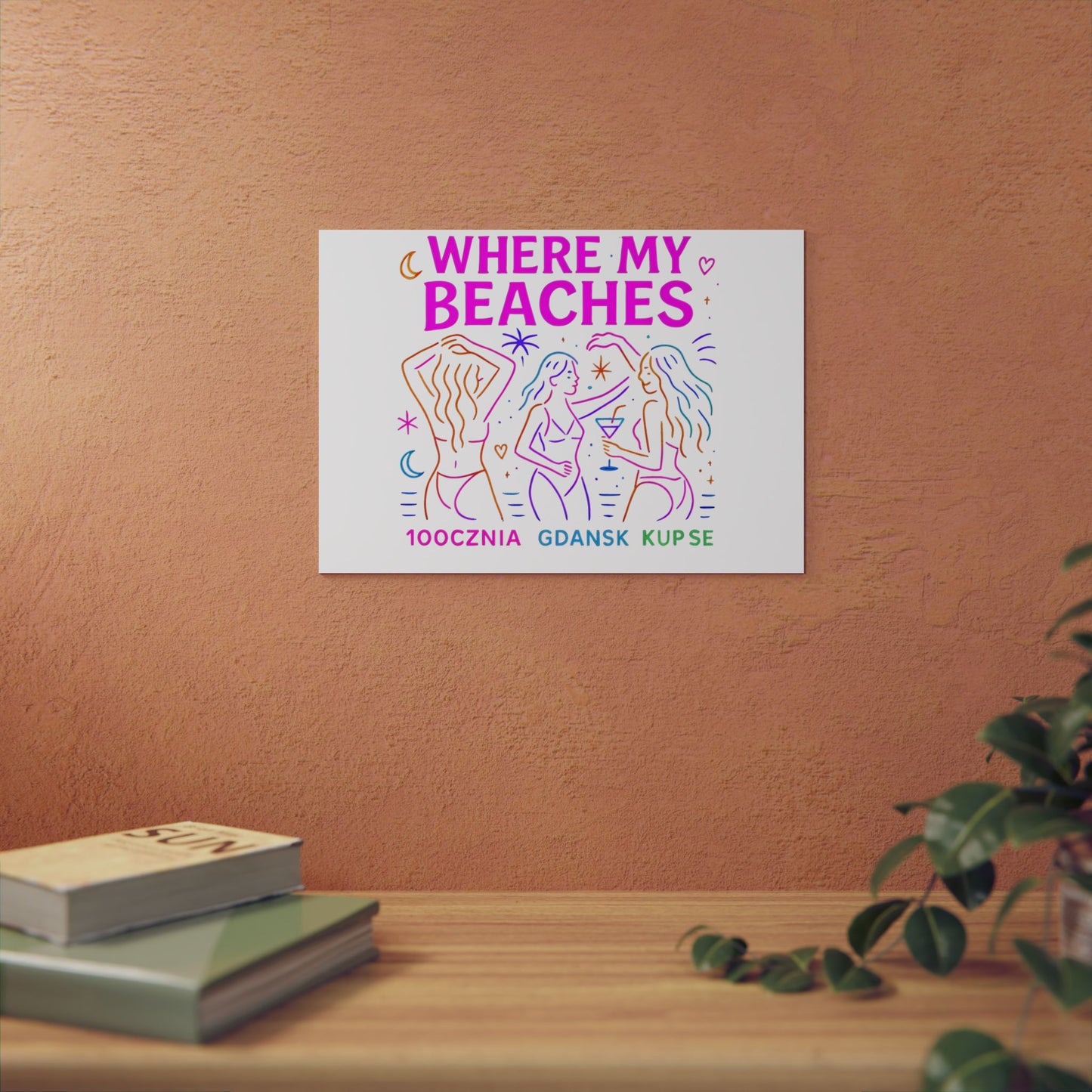 Obraz na panelu aluminiowym Where My Beaches – trwały wydruk w stylu Kup Se