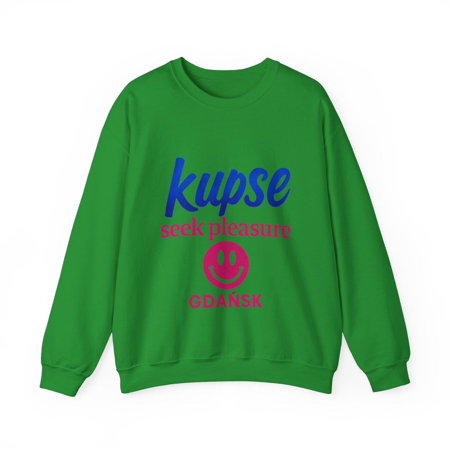 Bluza unisex z grafiką Kup Se Seek Pleasure – klasyczny crewneck i miejski styl