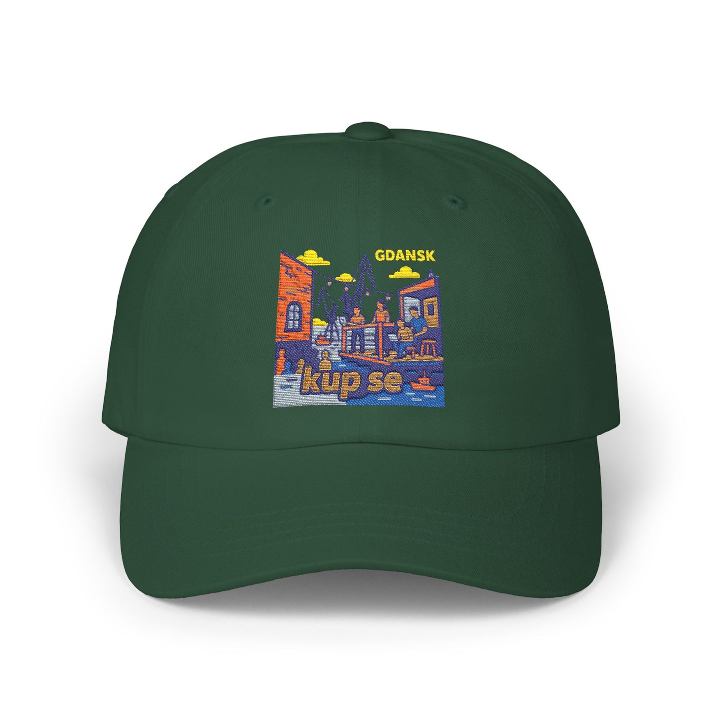 Czapka z daszkiem z grafiką Kup Se Vibe – modny Dad Cap z charakterem