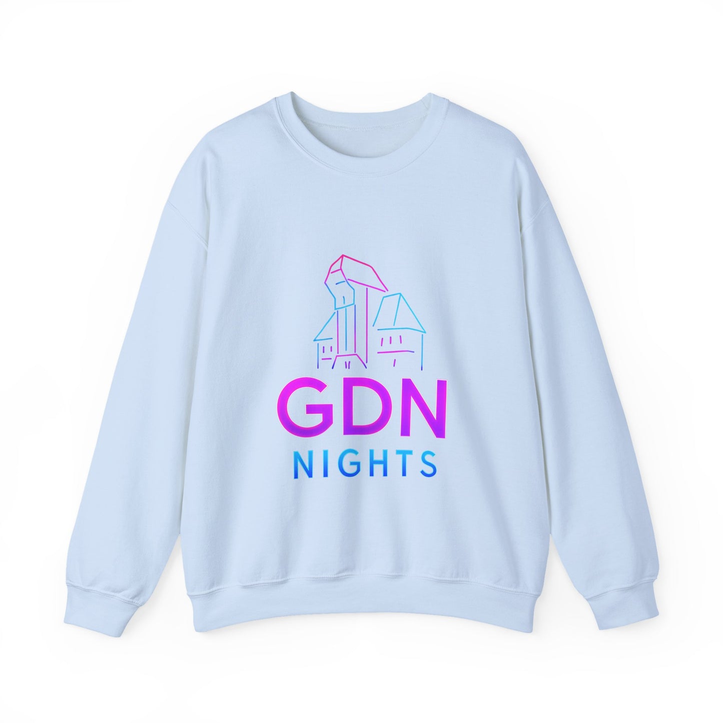 Bluza unisex z grafiką Kup Se GDN Nights – klasyczny crewneck i miejski styl