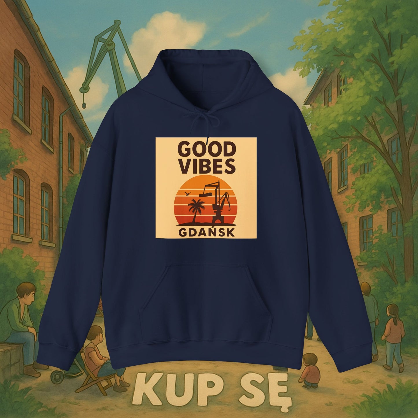 Unisex Heavy Blend Hoodie – Good Vibes Desert – Kup Se