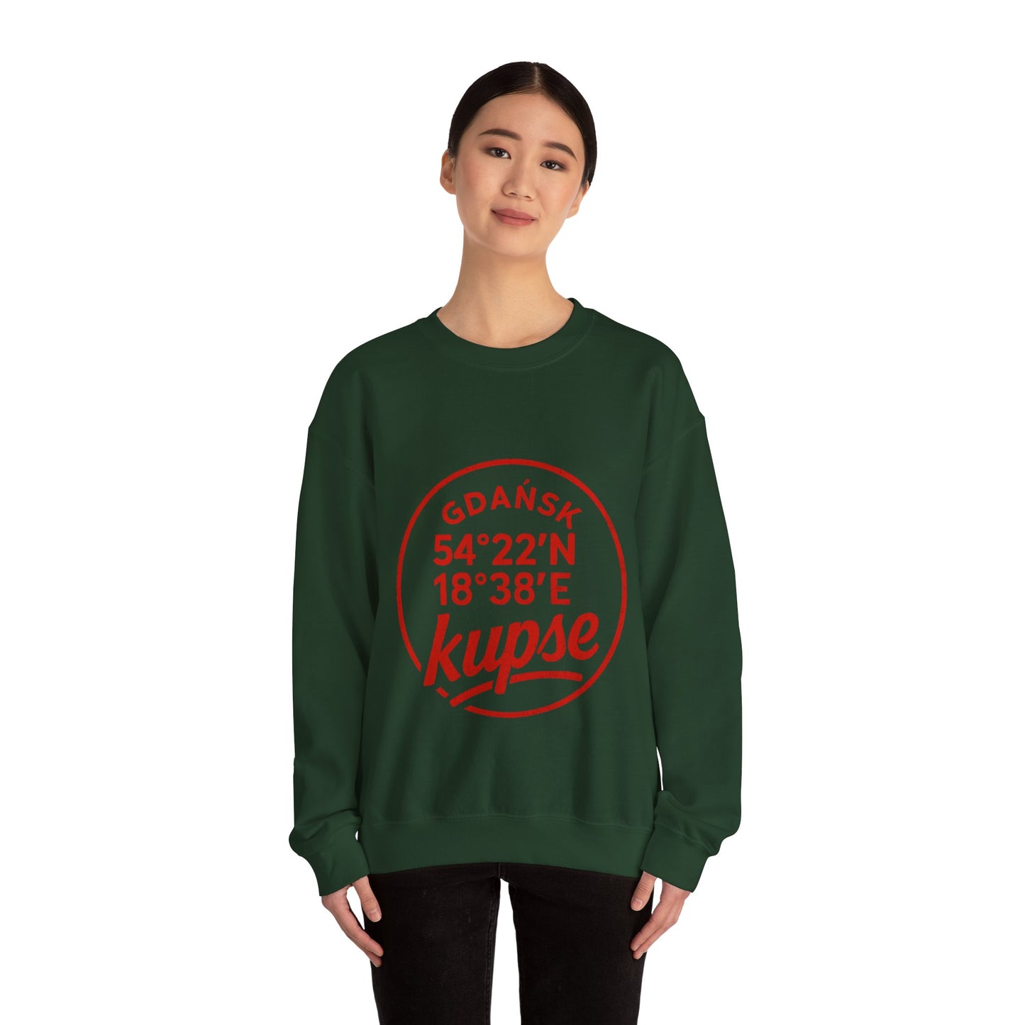 Bluza unisex z grafiką Kup Se Koordynaty – klasyczny crewneck i miejski styl