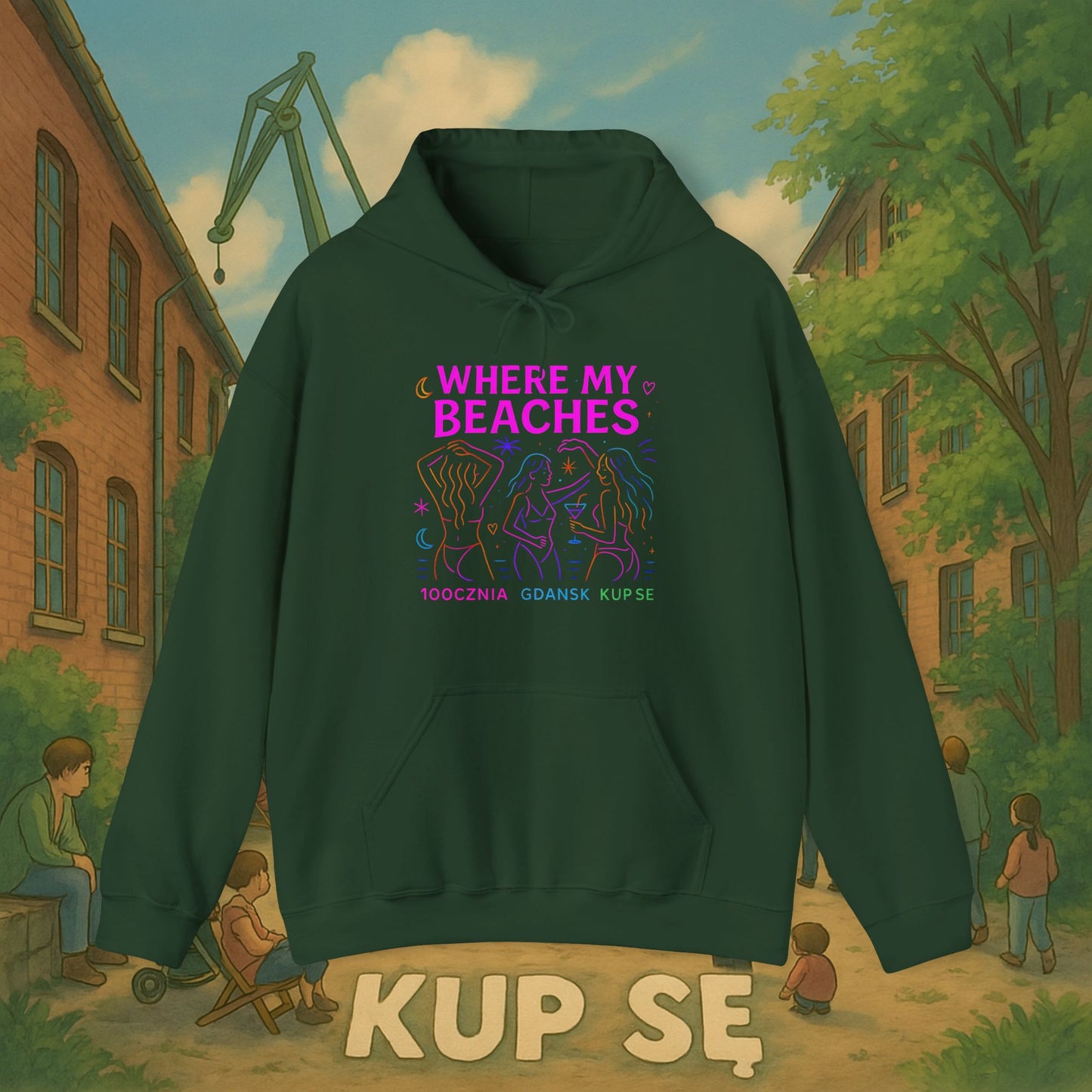 Unisex Heavy Blend Hoodie – Where My Beaches – Kup Se