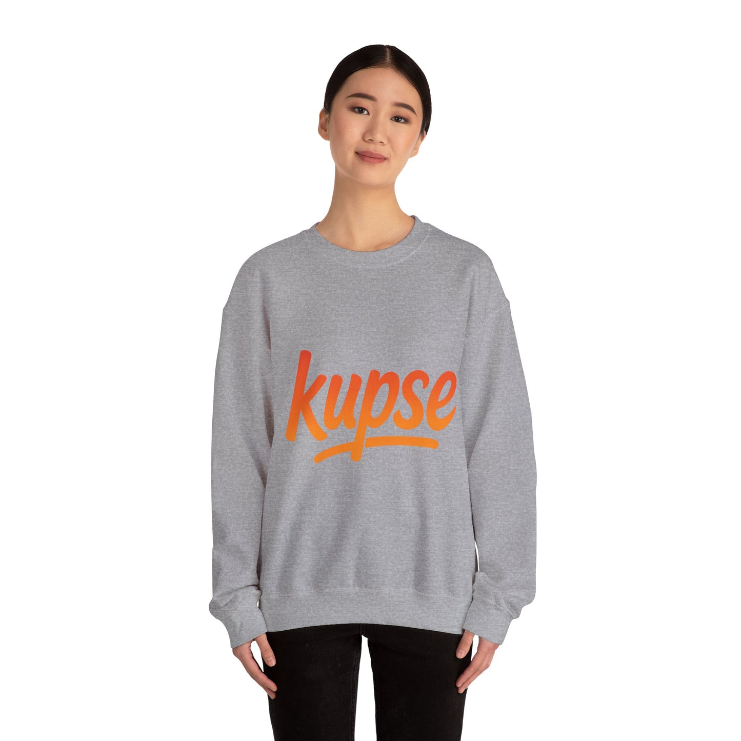 Bluza unisex z grafiką Kup Se Logo Orange – klasyczny crewneck i miejski styl