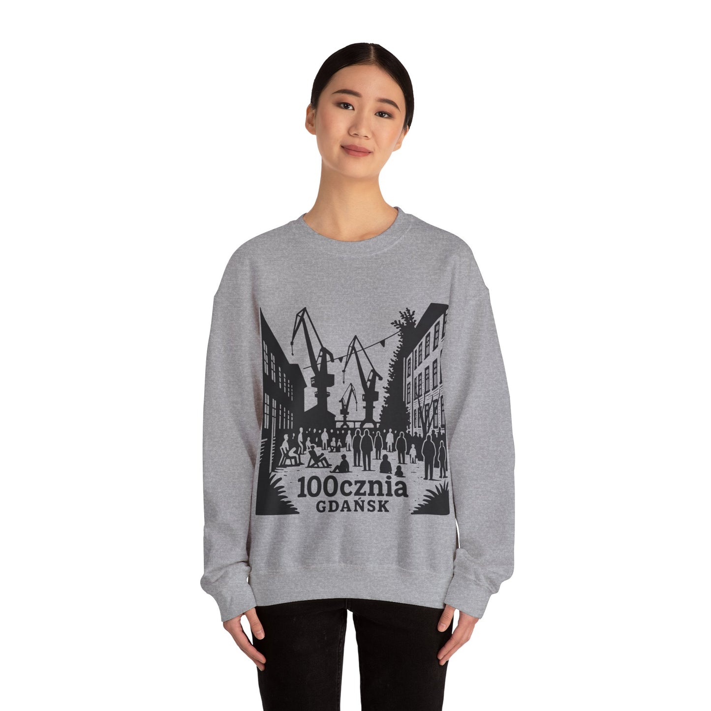 Bluza unisex z grafiką Kup Se 100cznia – klasyczny crewneck i miejski styl
