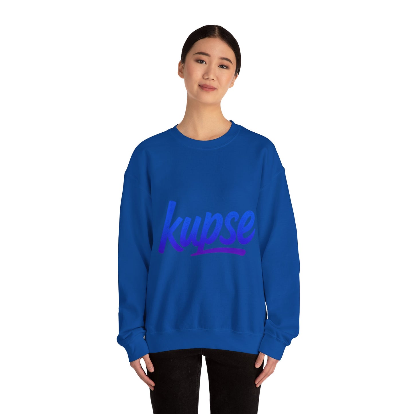 Bluza unisex z grafiką Kup Se Logo Blue – klasyczny crewneck i miejski styl