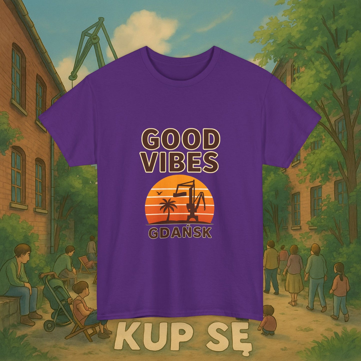 KupSe Good Vibes Style t-shirt - Unisex Heavy Cotton Tee